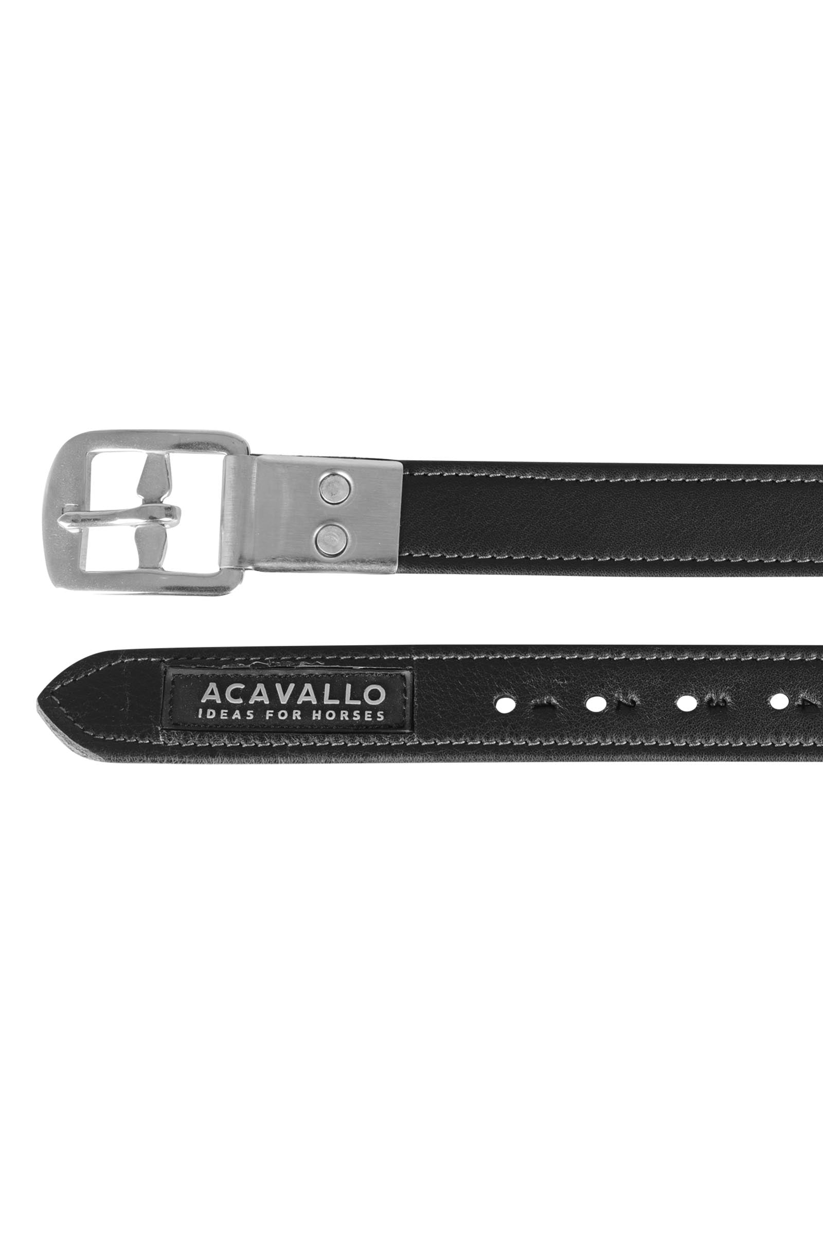 Acavallo Calfskin Stirrup Leathers With Encased Buckle Saddles, Girths & Stirrups