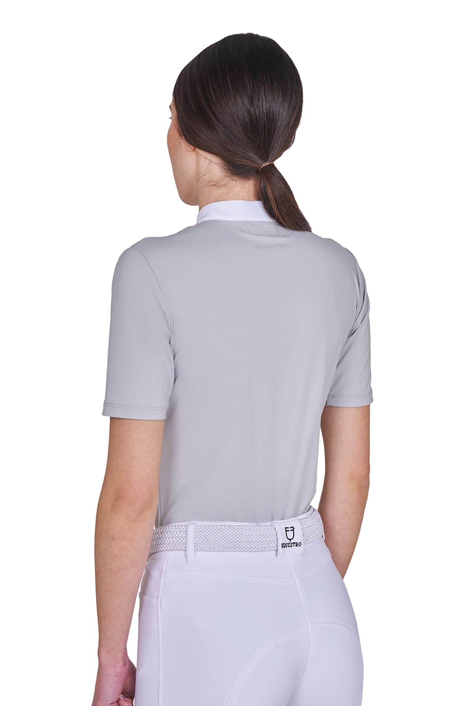 Equestro SS2026 Women's Basic Competition Polo Shirt SS Buttons Women’s Riding Clothing