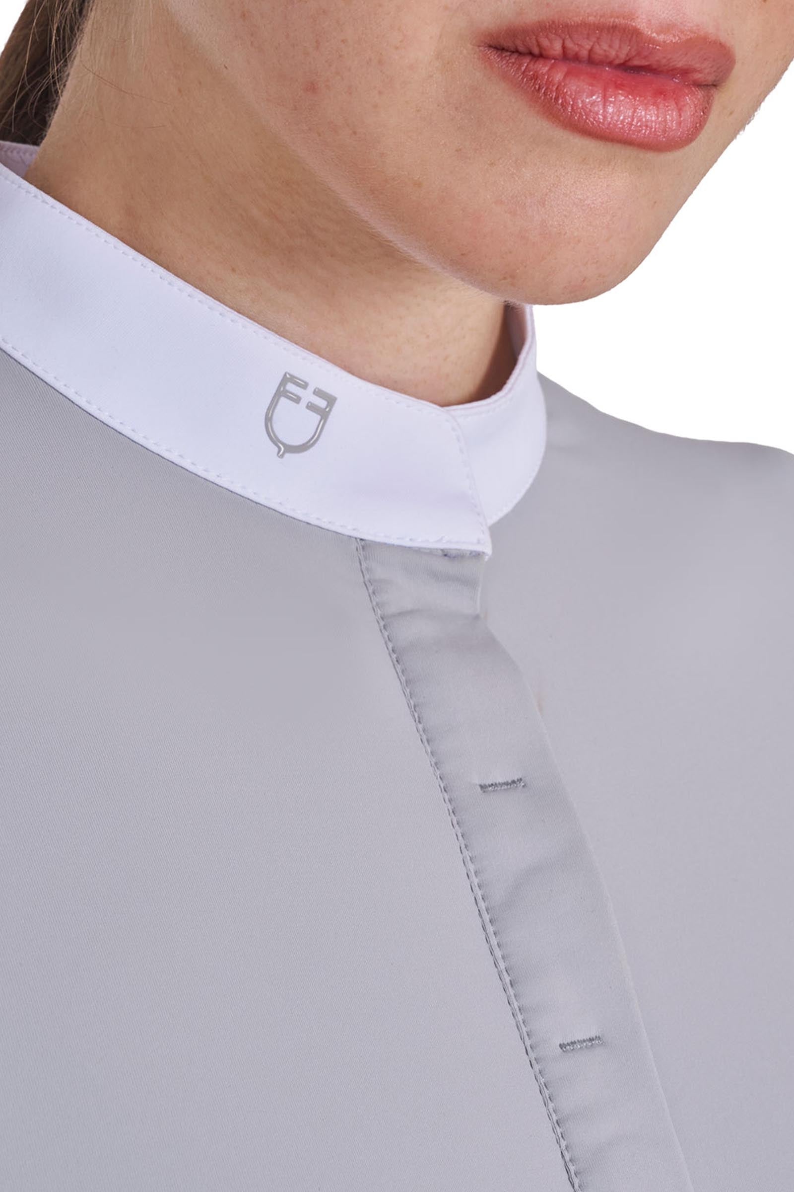 Equestro SS2026 Women's Basic Competition Polo Shirt SS Buttons Women’s Riding Clothing