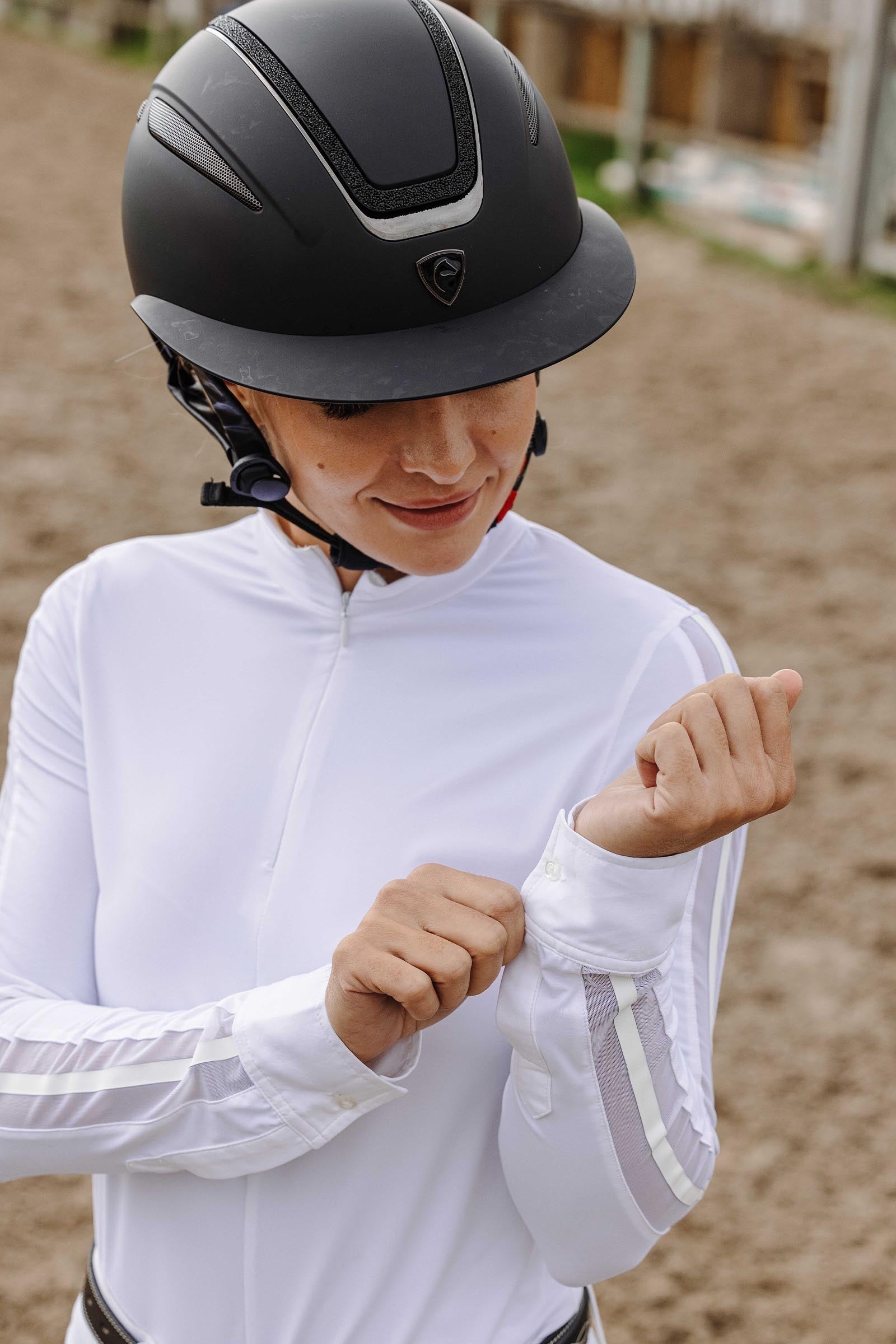 Equi Theme EQUITHÈME Estoril Women´s Longsleeve Show Polo Shirt Women’s Riding Clothing
