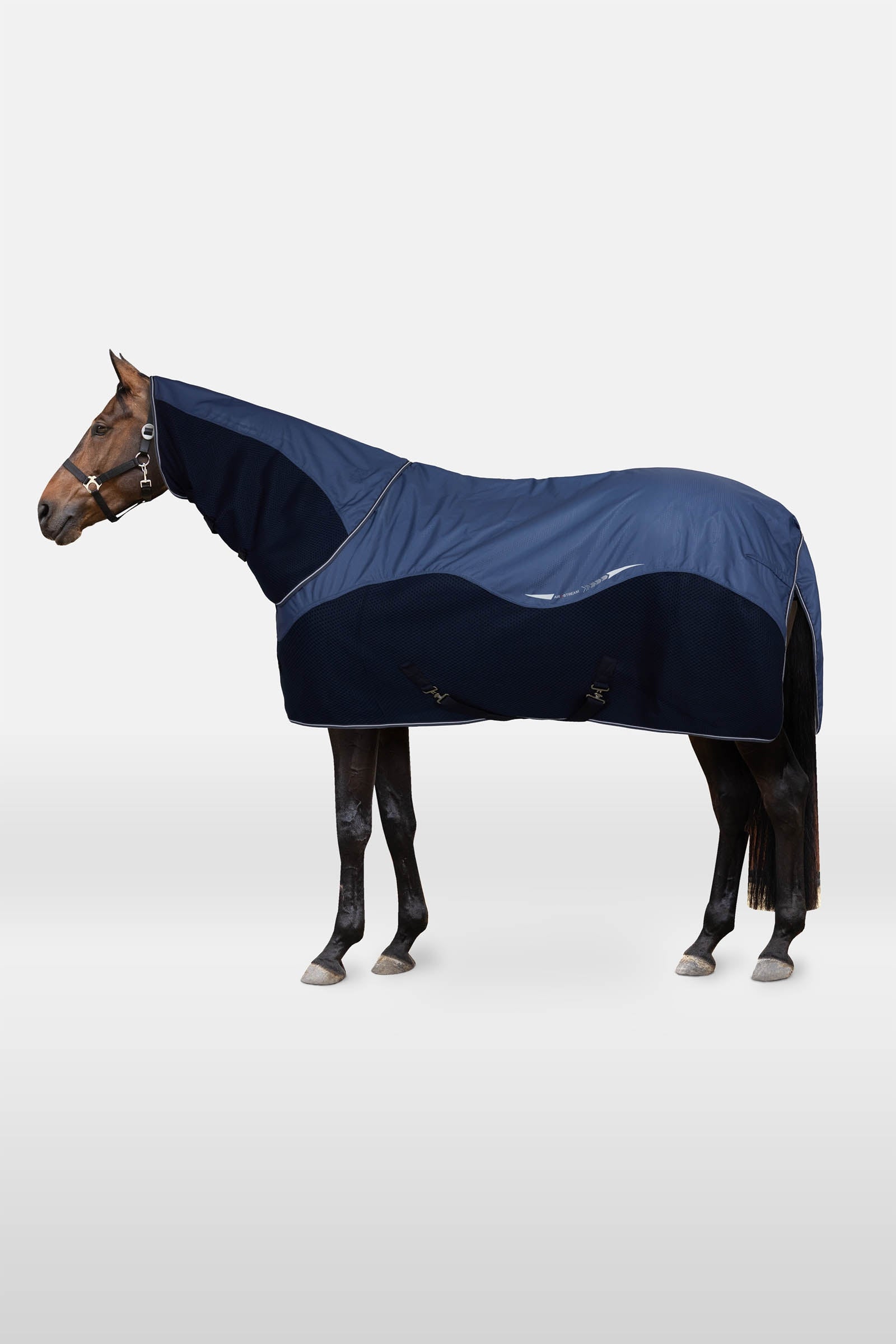 Horze Aircool 3D outdoordeken voor regen met afneembare hals Paardendekens