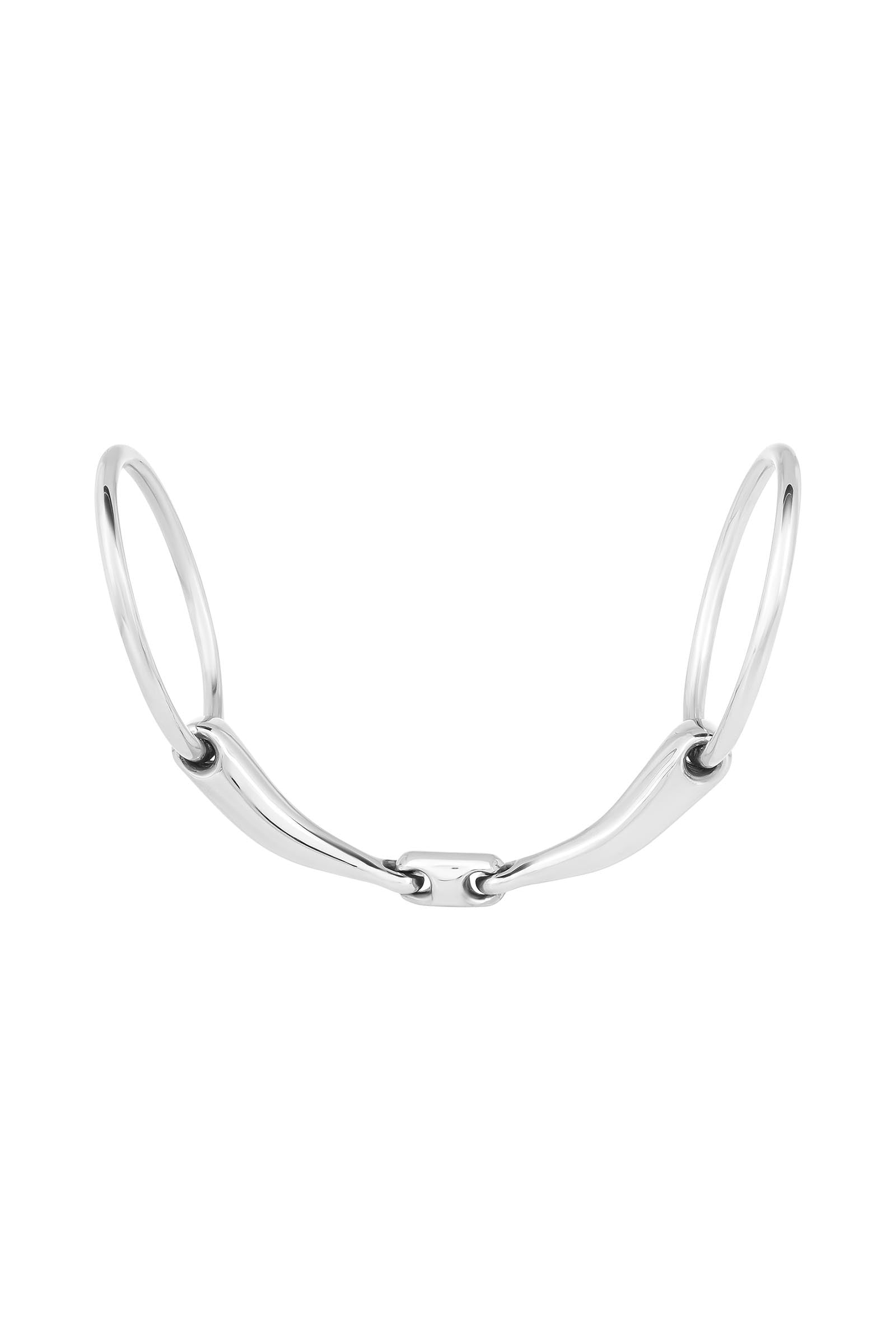 Waldhausen Snaffle Bit Anatomical, Double Jt., Stainless St., 16 mm Horse Bits