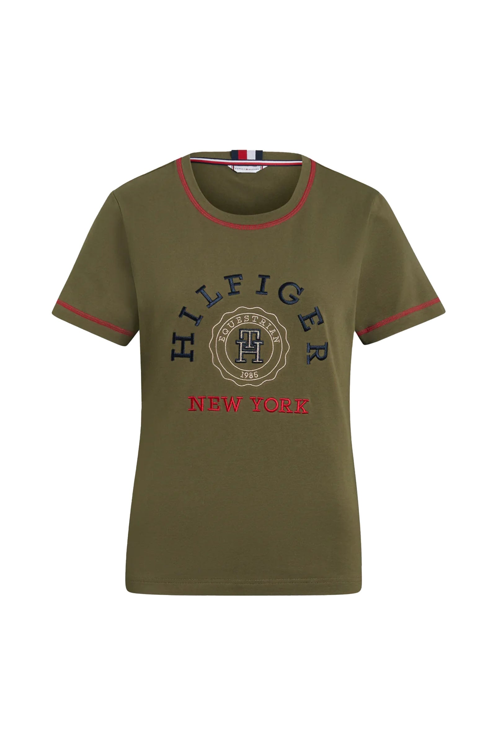 Tommy Hilfiger Equestrian Newport grafisch T-shirt Dames paardrijkleding