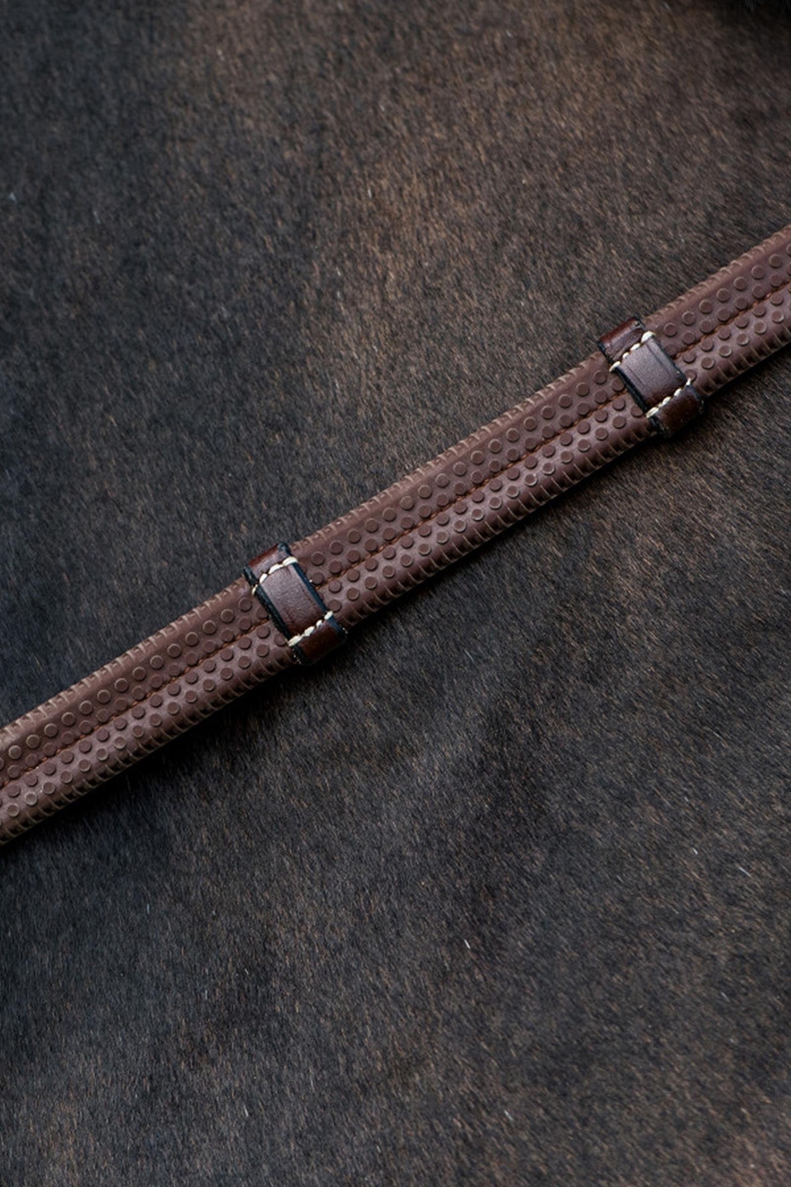 Trust Equestrian Maastricht 1/2inch Rubber Reins With 7 Stops Bridles & Reins