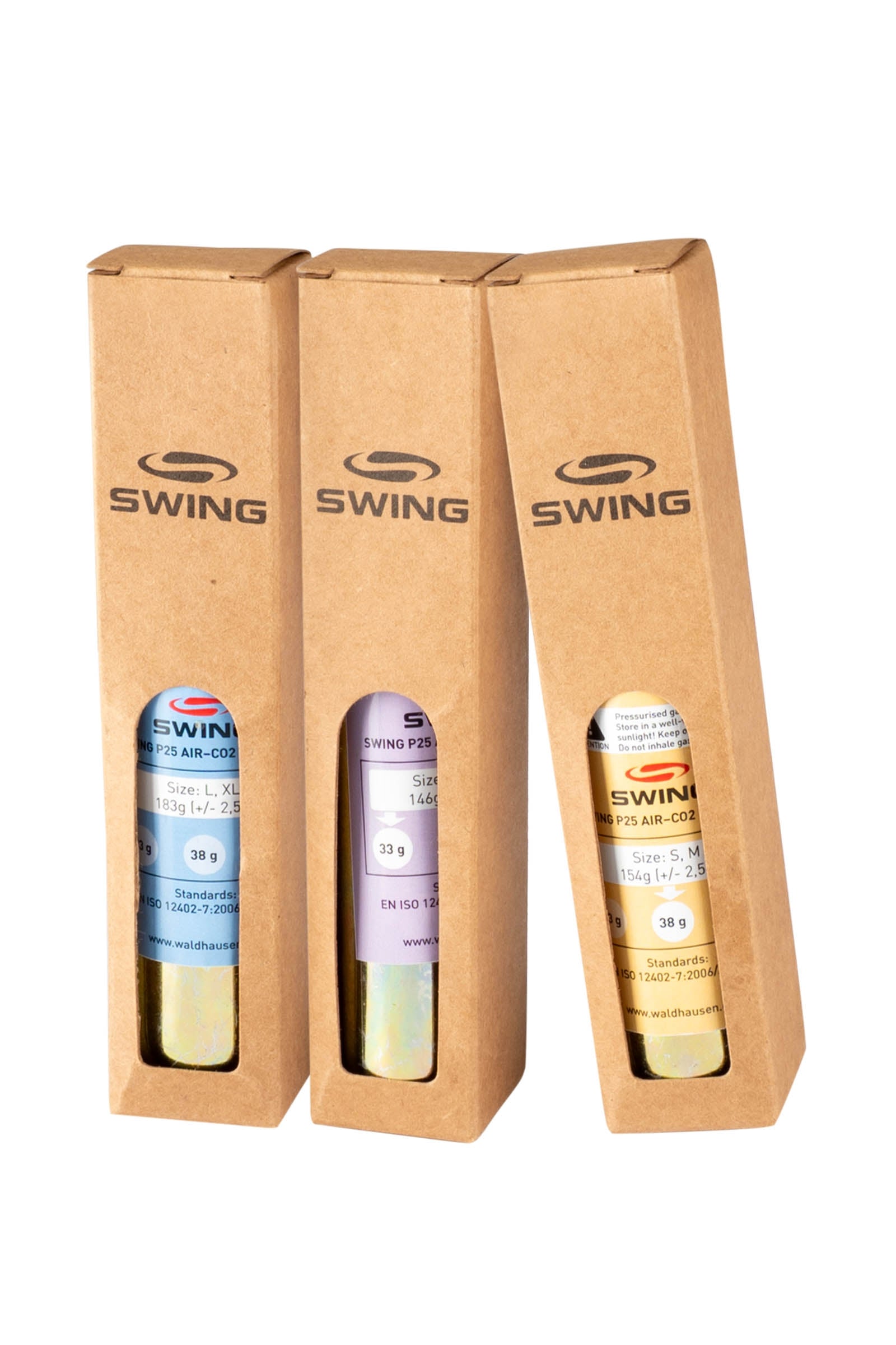 SWING Cartridge CO2 for SWING P25 AIR, S, M, 38g Paardrijcaps & Bodyprotectors