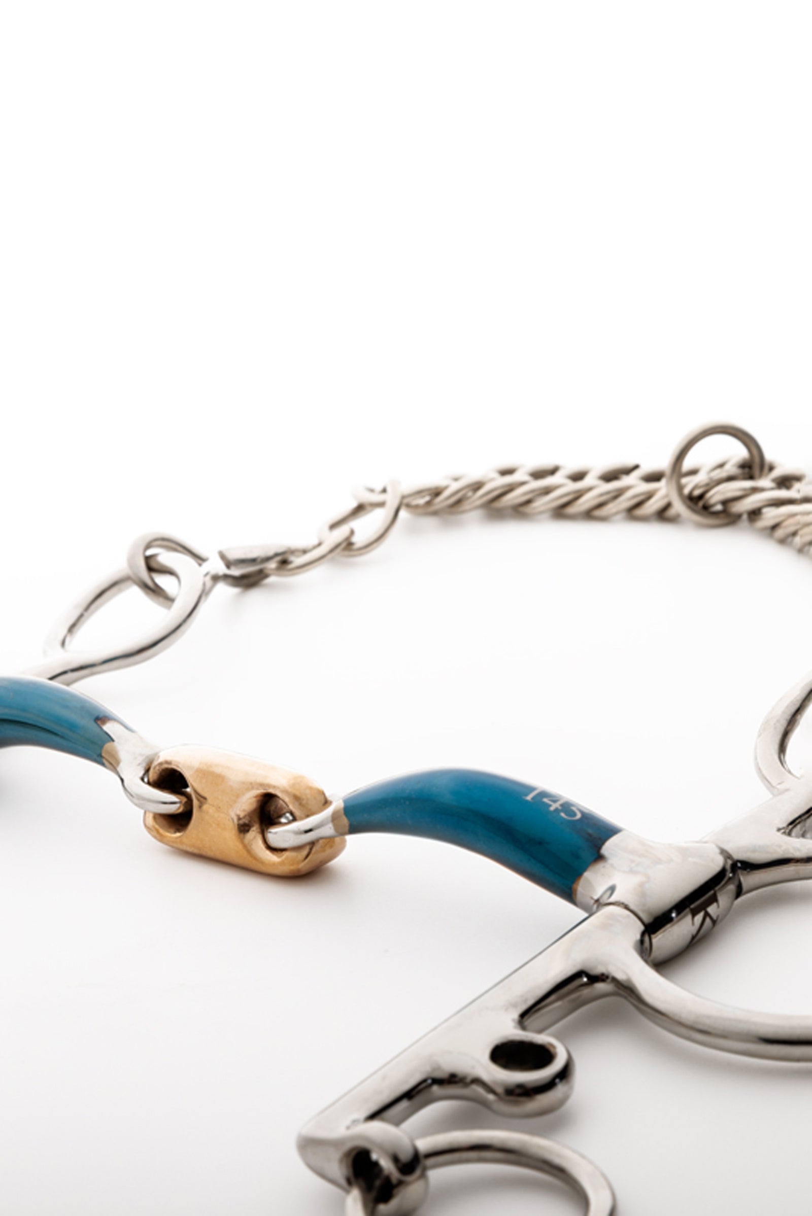 Kavalkade Ergonomic Pelham Double Jointed, Long, 14 mm Horse Bits