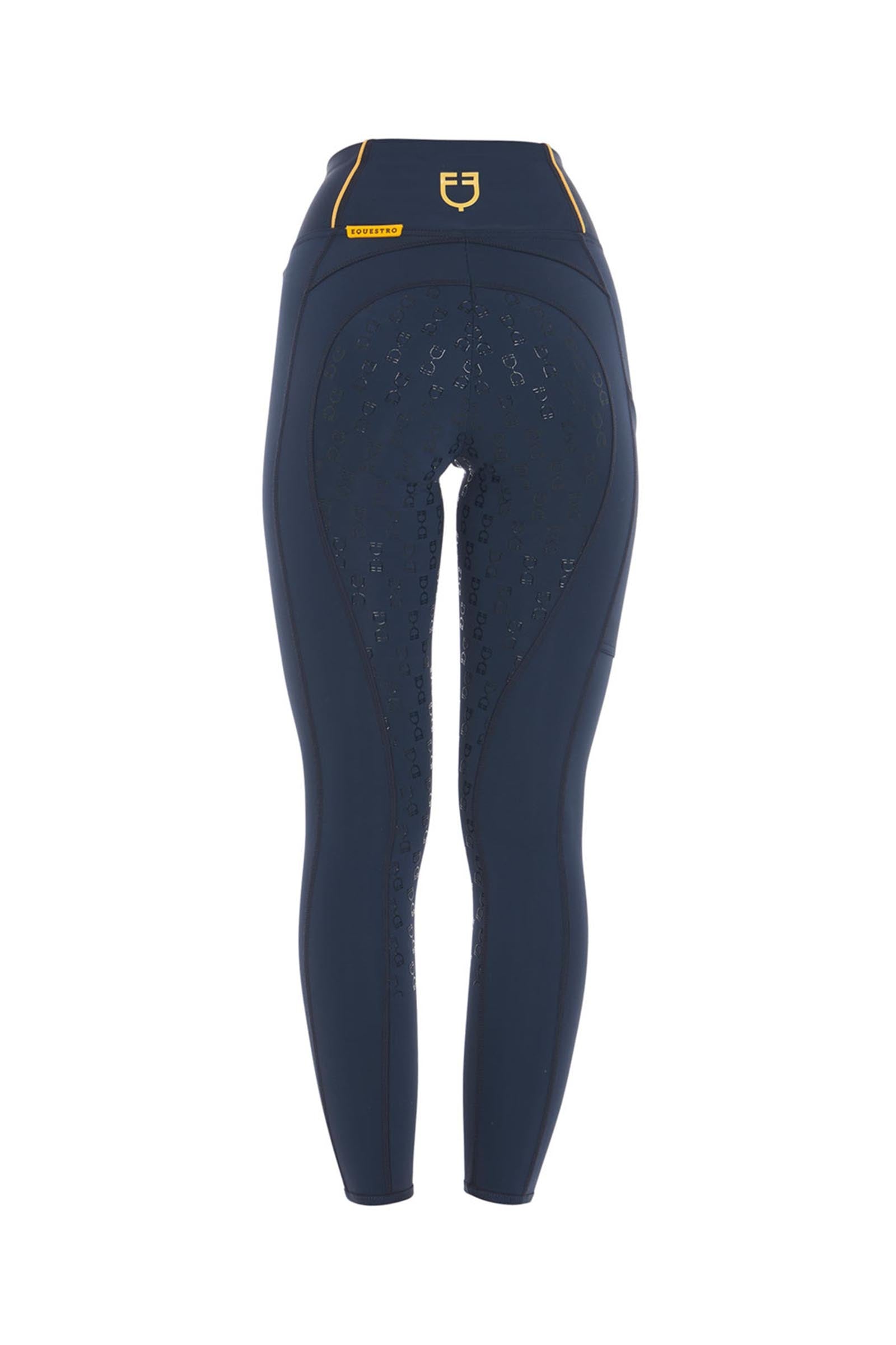 Equestro Women's Slim Fit Light Full Grip High-Waisted Leggings Womens Breeches