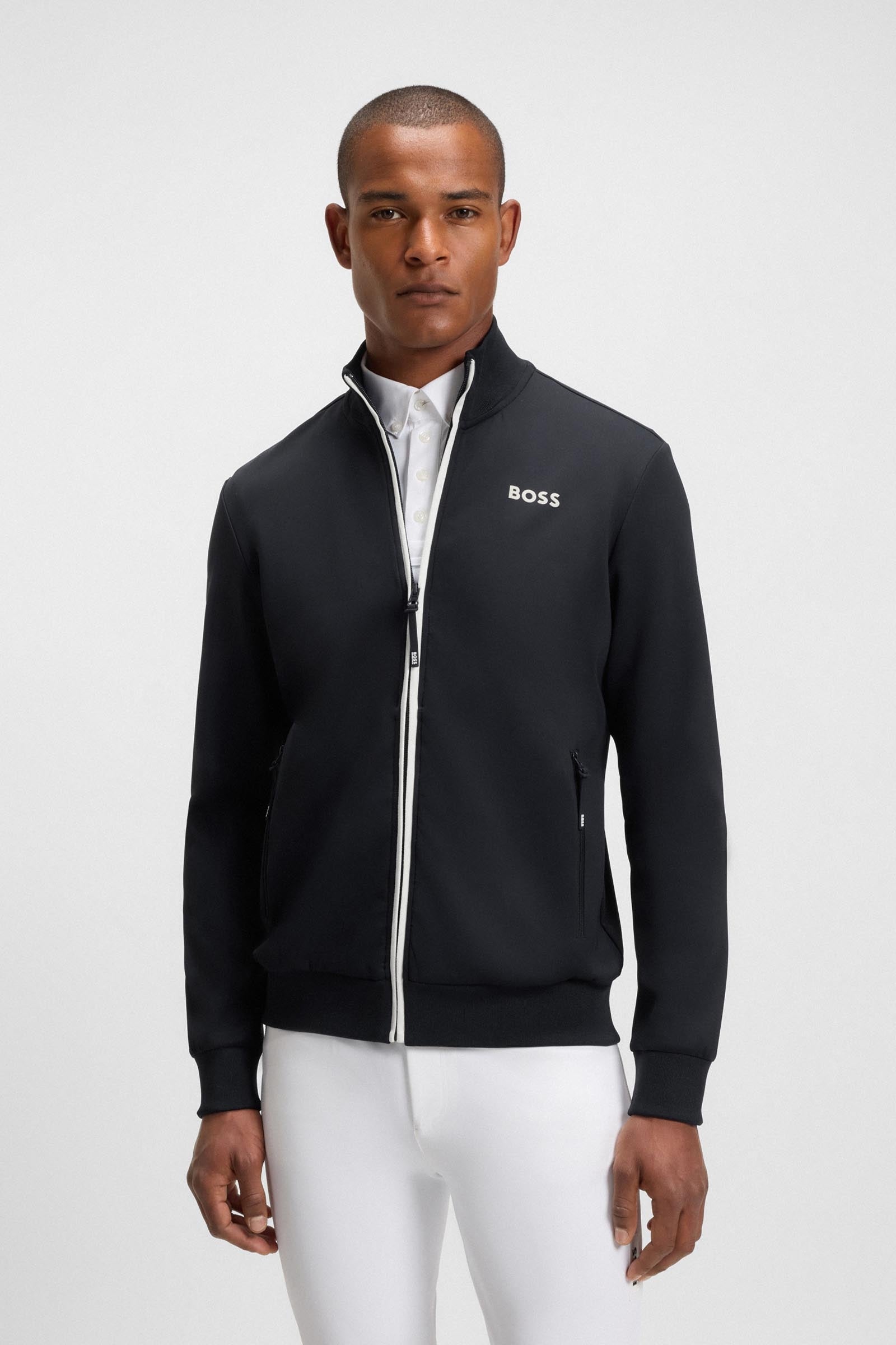 BOSS Equestrian Boss Sammy Mens Functional Cardigan Mens Riding Clothing
