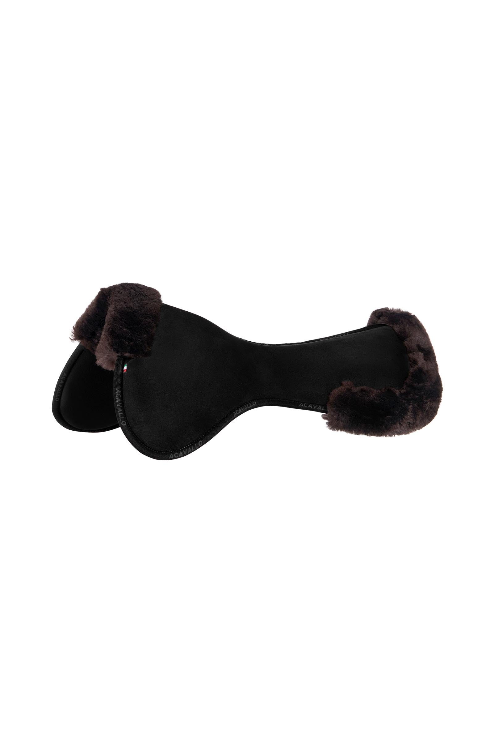 Acavallo Close Contact Memory Foam Half Pad met Schapenvacht Zadeldekjes