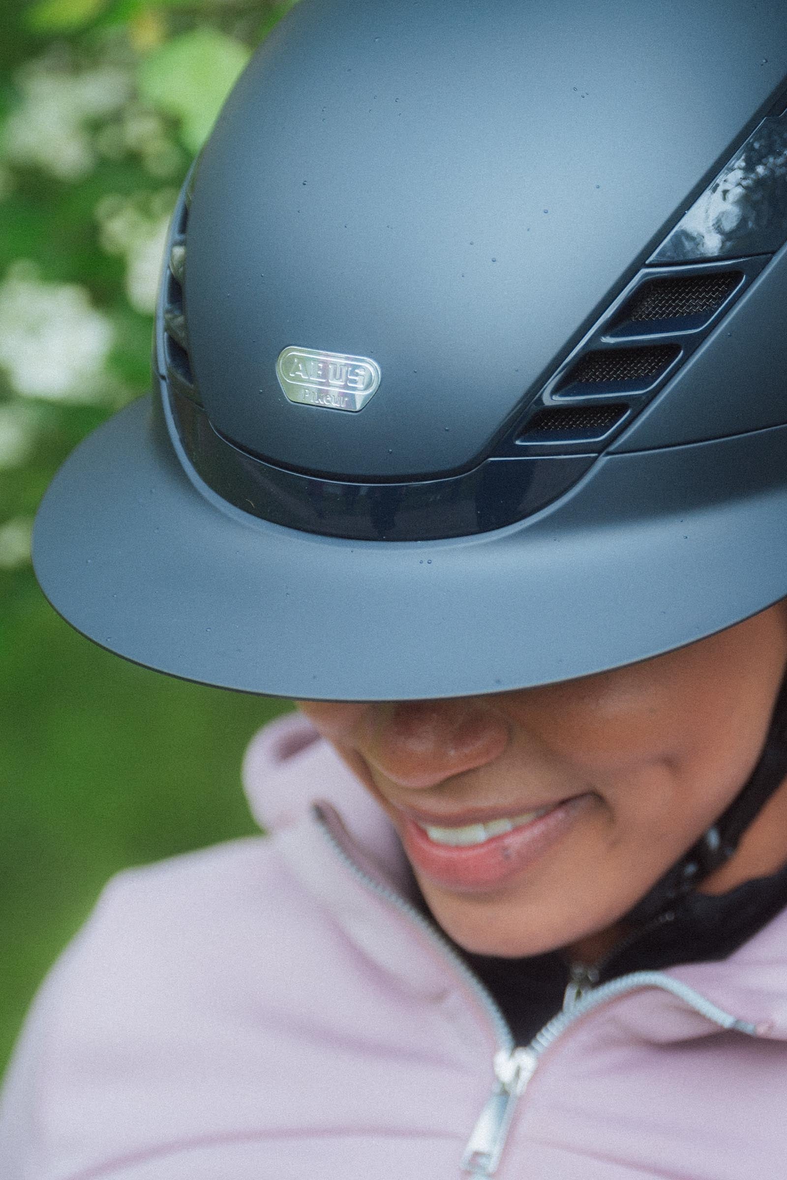 Abus Airluxe Pure Long Visor Riding Helmet Safety Equipment