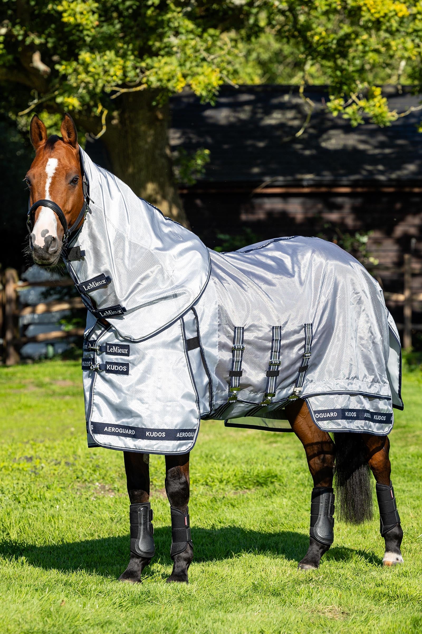 LeMieux Kudos AeroGuard vliegendeken met afneembare hals Paardendekens