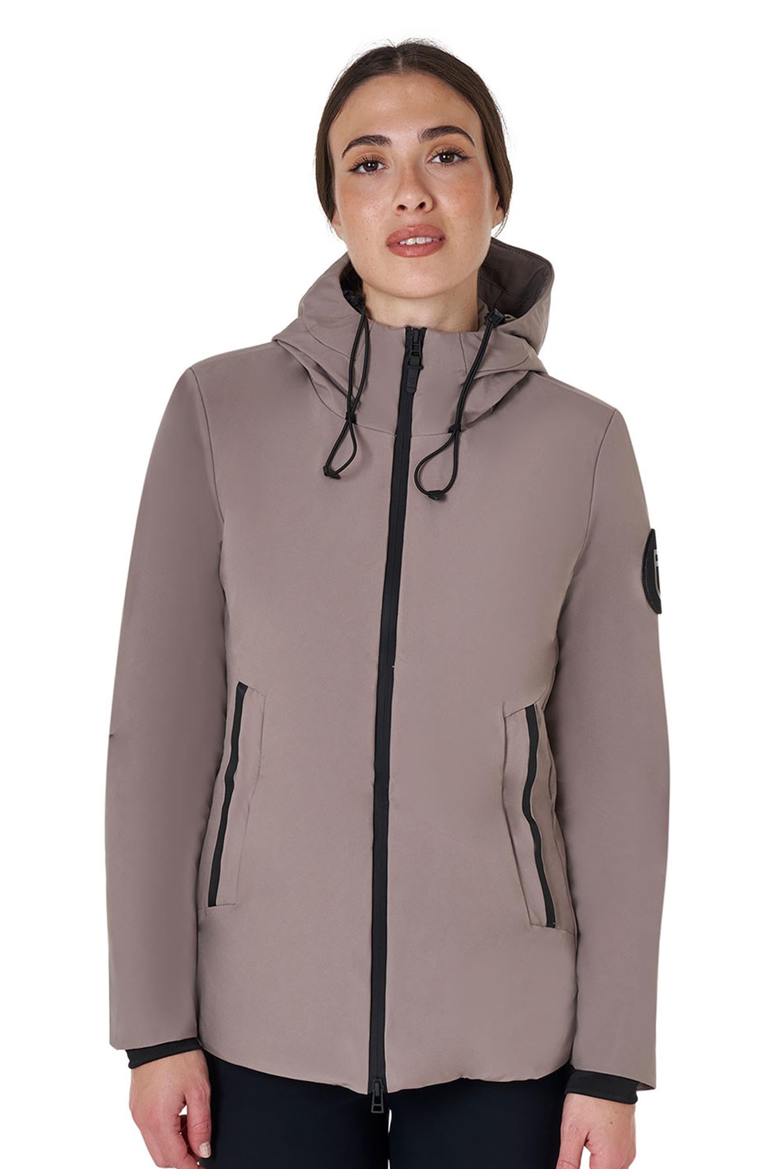Equestro Women's Down Jacket Water and Wind Repellent Women’s Riding Clothing