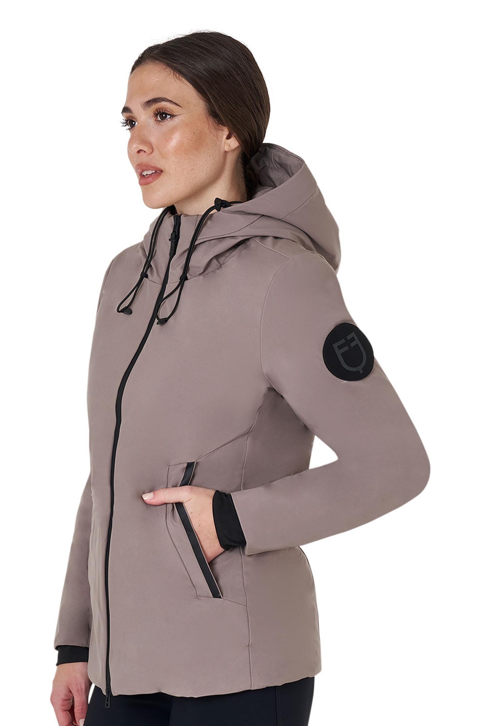 Equestro Women's Down Jacket Water and Wind Repellent Women’s Riding Clothing