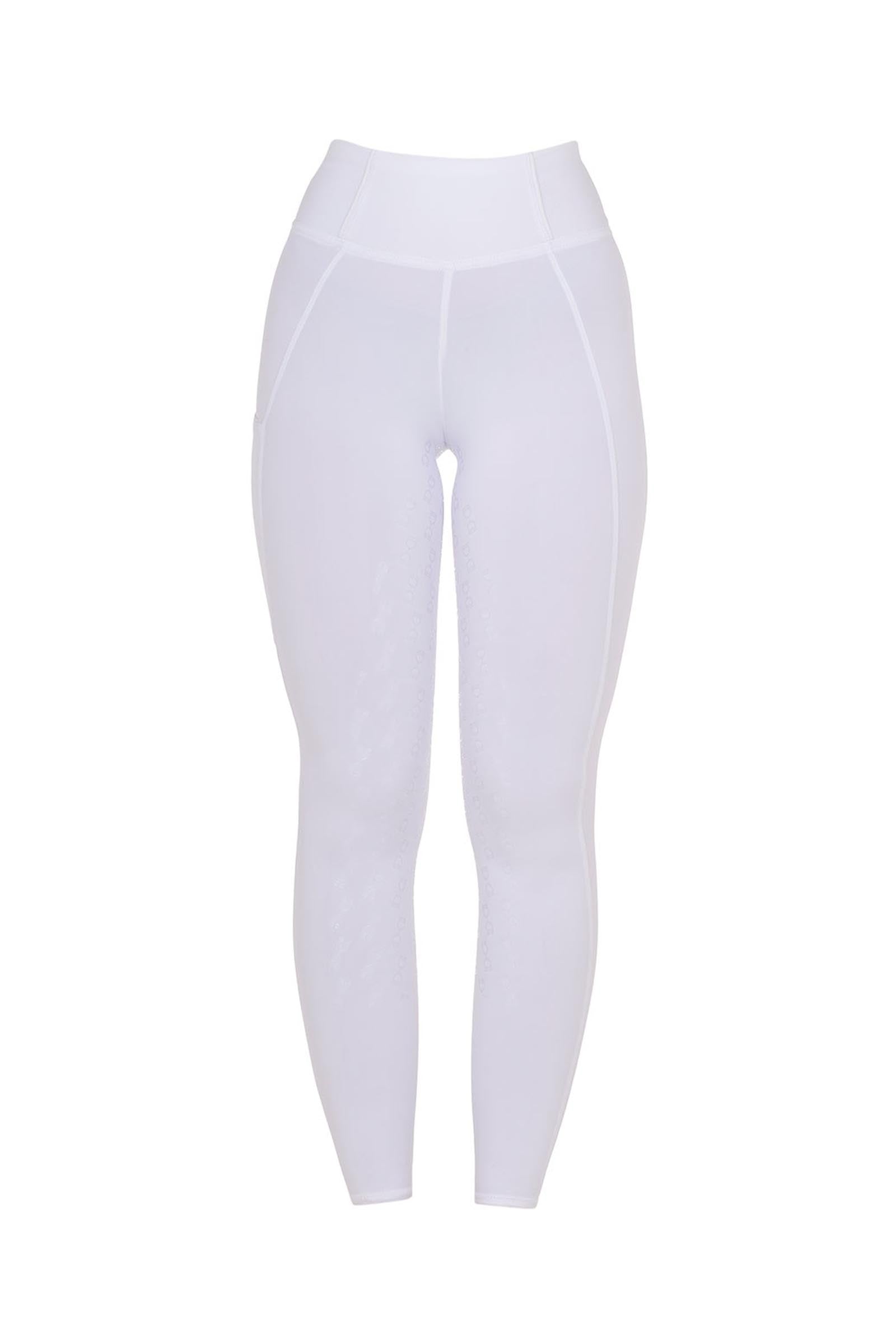 Equestro Women's Slim Fit Full Grip High-Waisted Leggings Womens Breeches