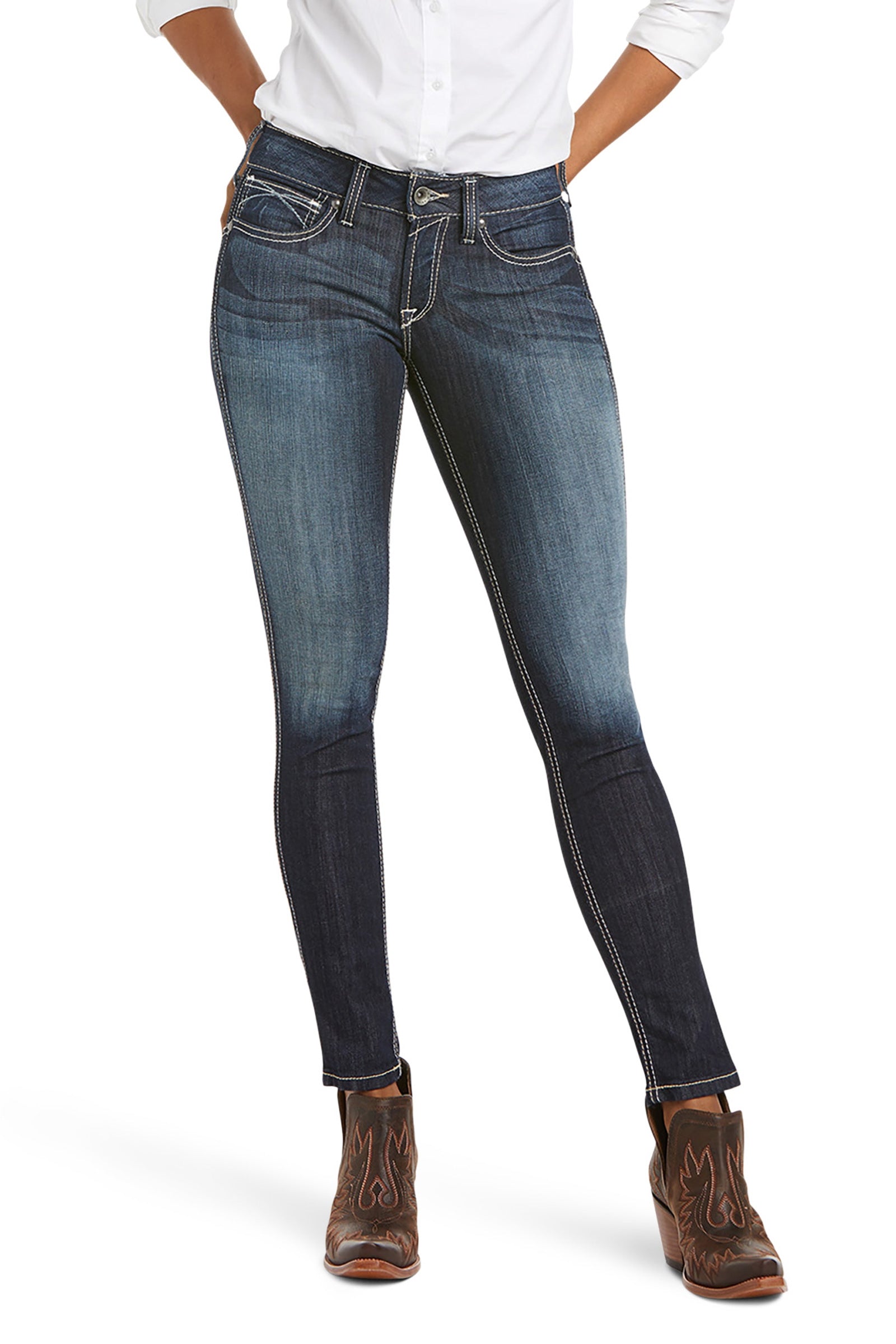 Ariat Ella R.E.A.L Women´s Mid Rise Stretch Outseam Skinny Jean Womens Breeches