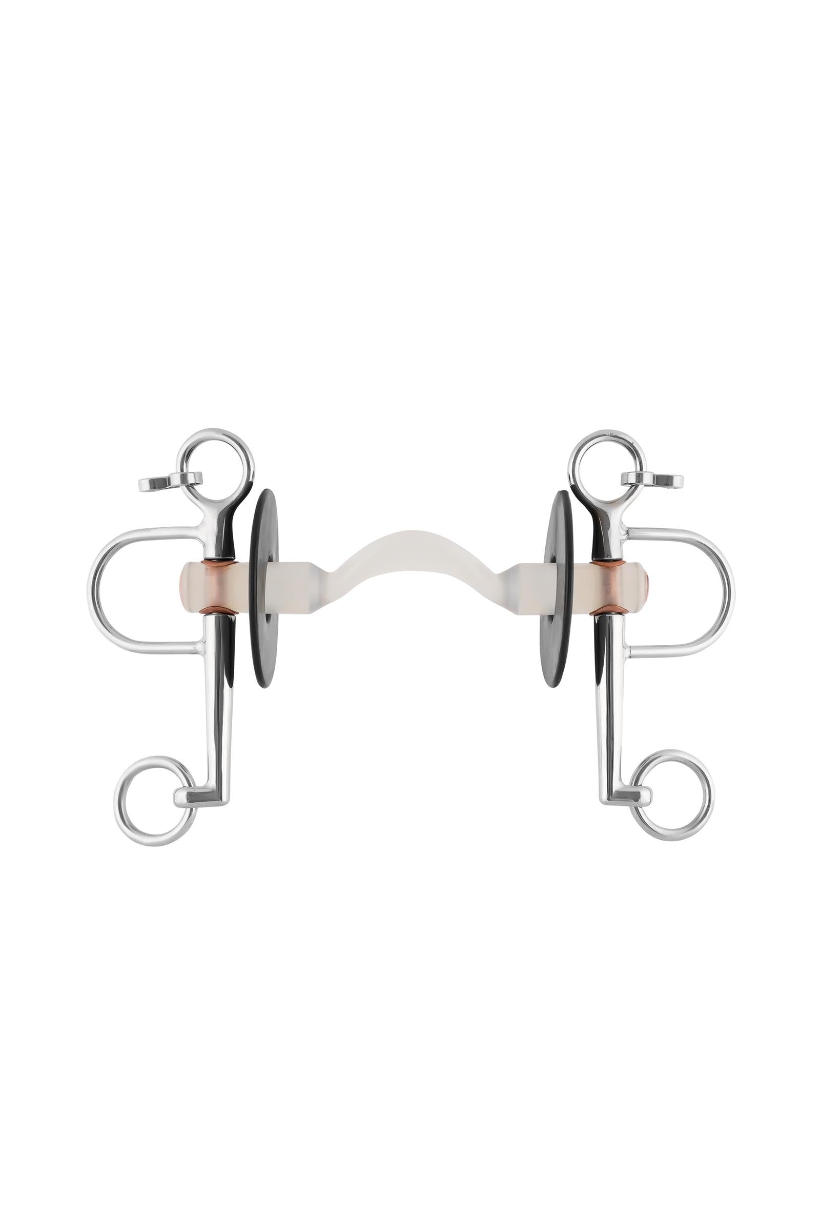 Sprenger Nathe pelham, 20 mm, harde stang met tongboog, lange scharen, thermoplast Bitten