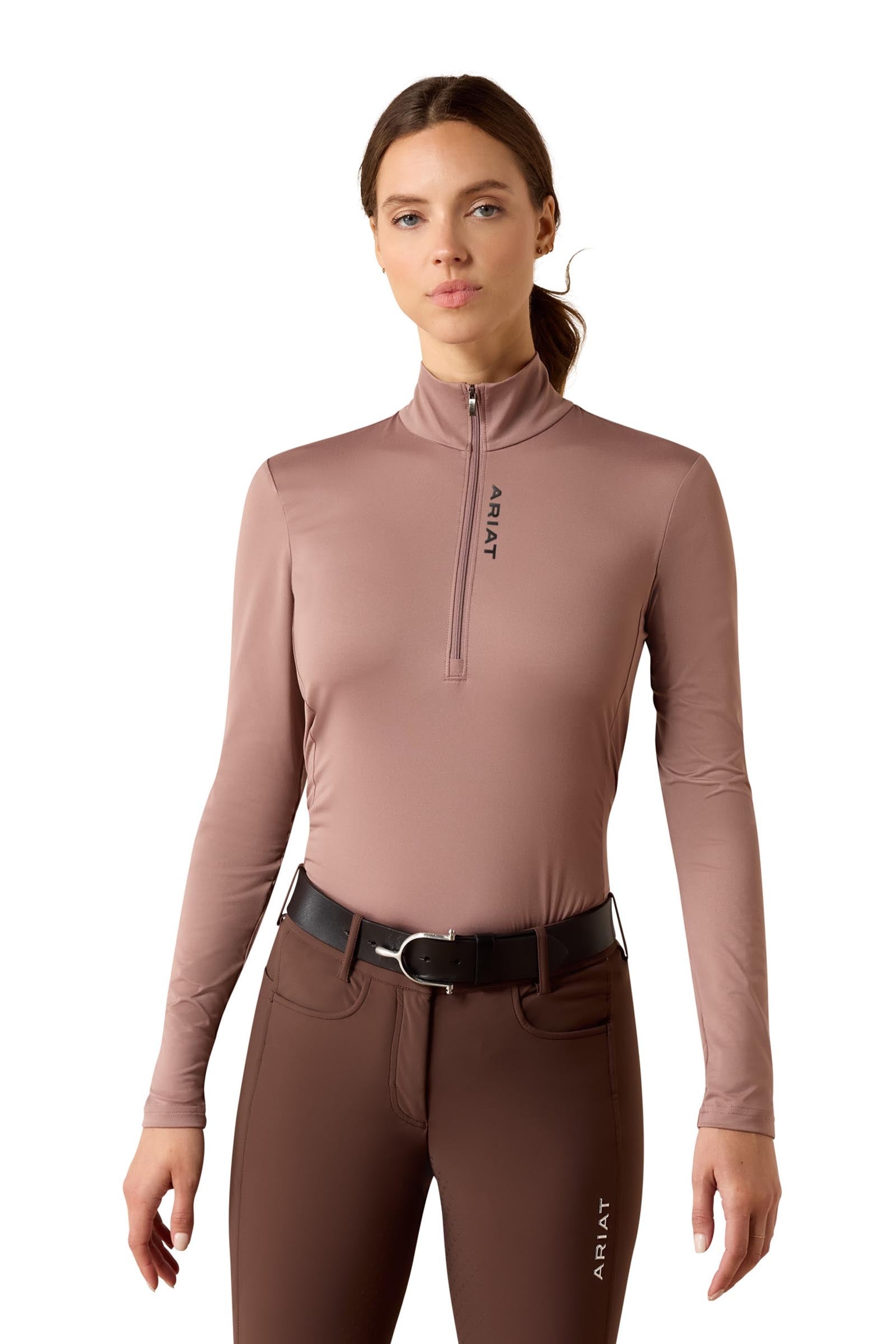 Ariat Dames Lunaveil baselayer met 1/2-ritssluiting Dames paardrijkleding