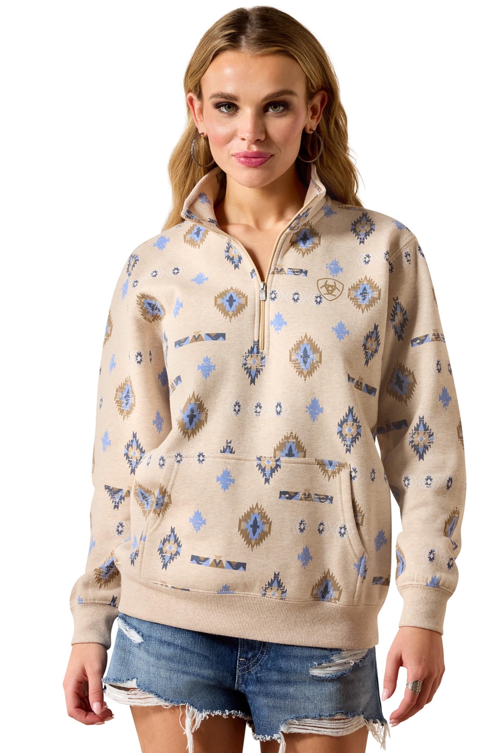 Ariat Women's Sapphire 1/2 Zip Sweatshirt Dames paardrijkleding