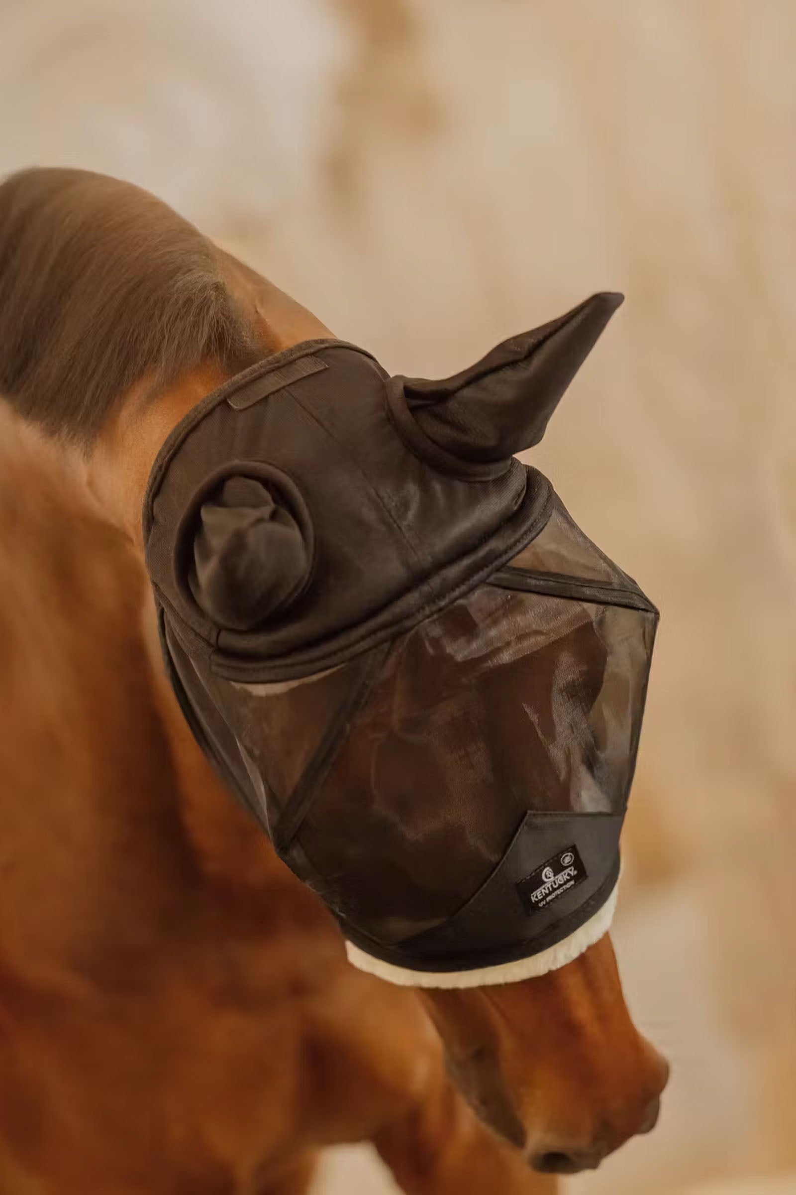 Kentucky Horsewear Fly mask skin friendly with ears Antifly Protection for Horses