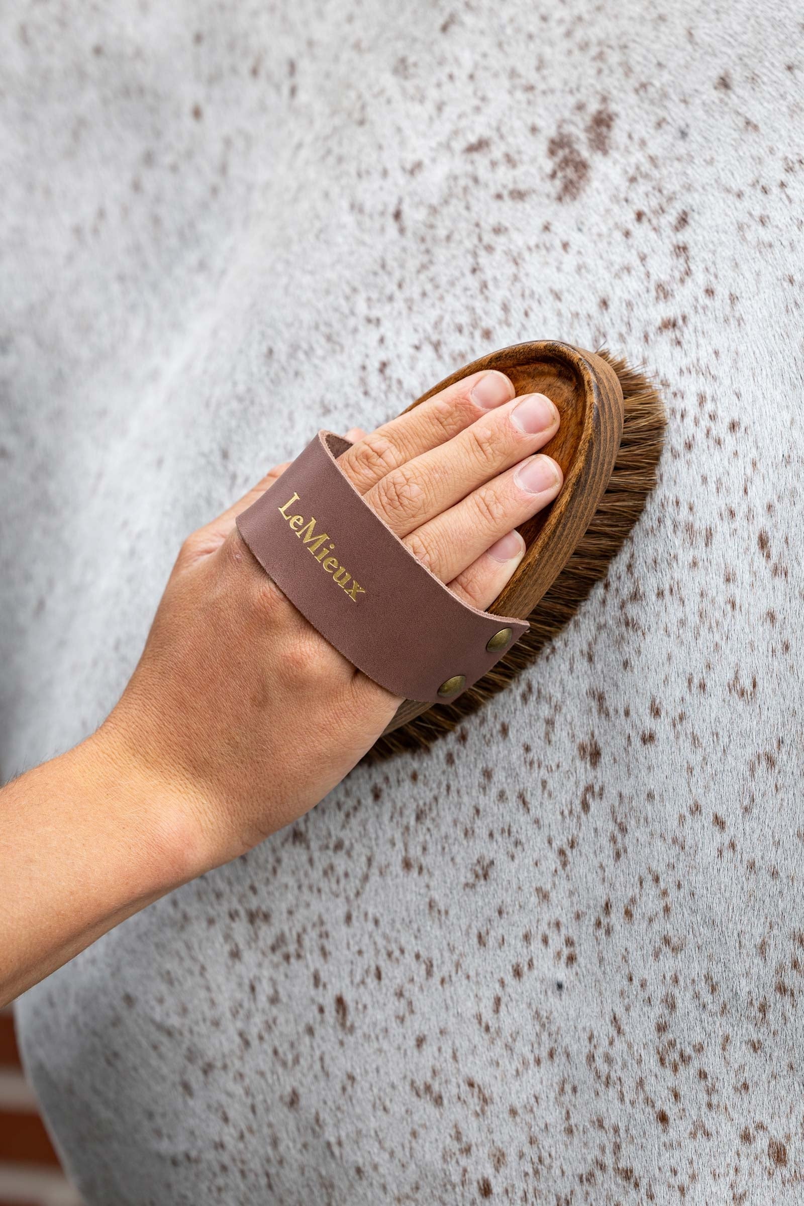 LeMieux Artisan Soft Speckled Brush Horse Grooming Tools