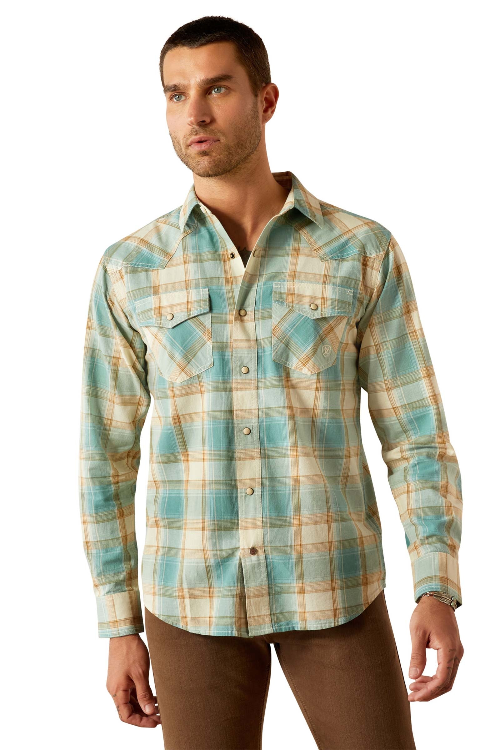 Ariat Hardin Retro herenoverhemd met lange mouwen Heren paardrijkleding