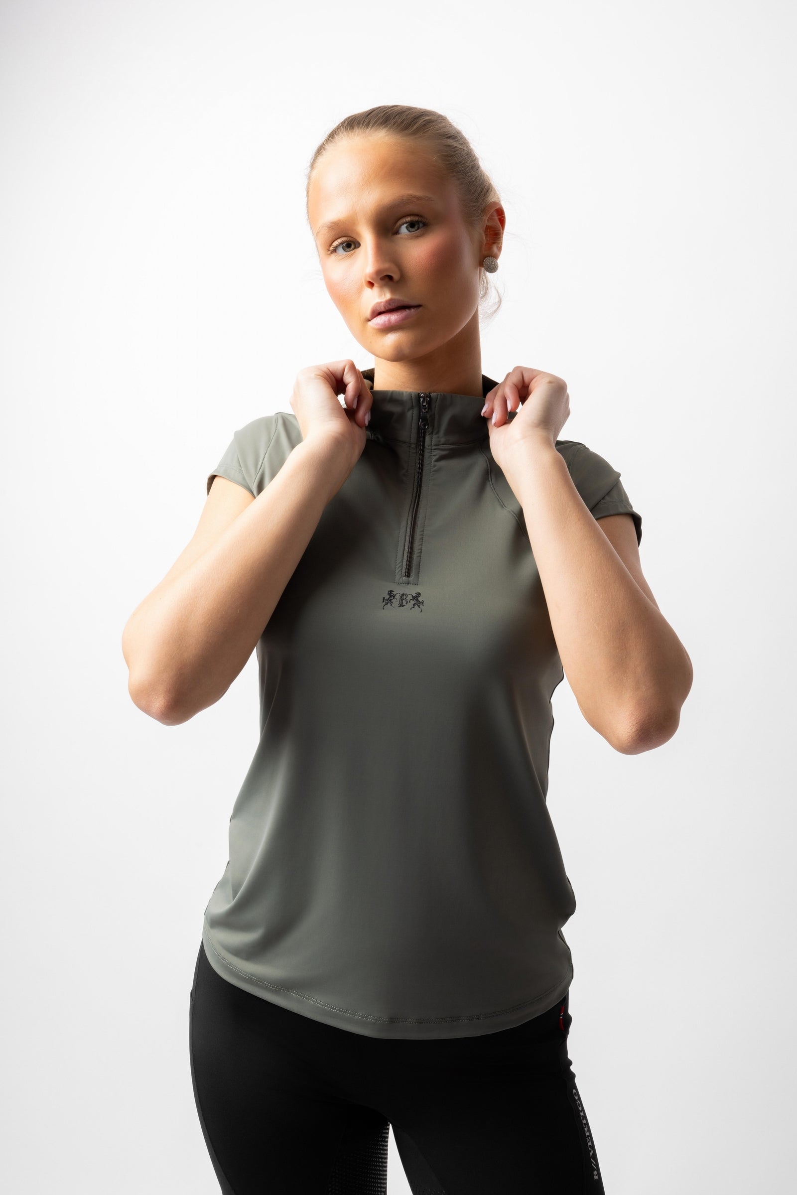 B Vertigo Joelle dames trainingsshirt met korte mouwen, UPF 40+ Dames paardrijkleding