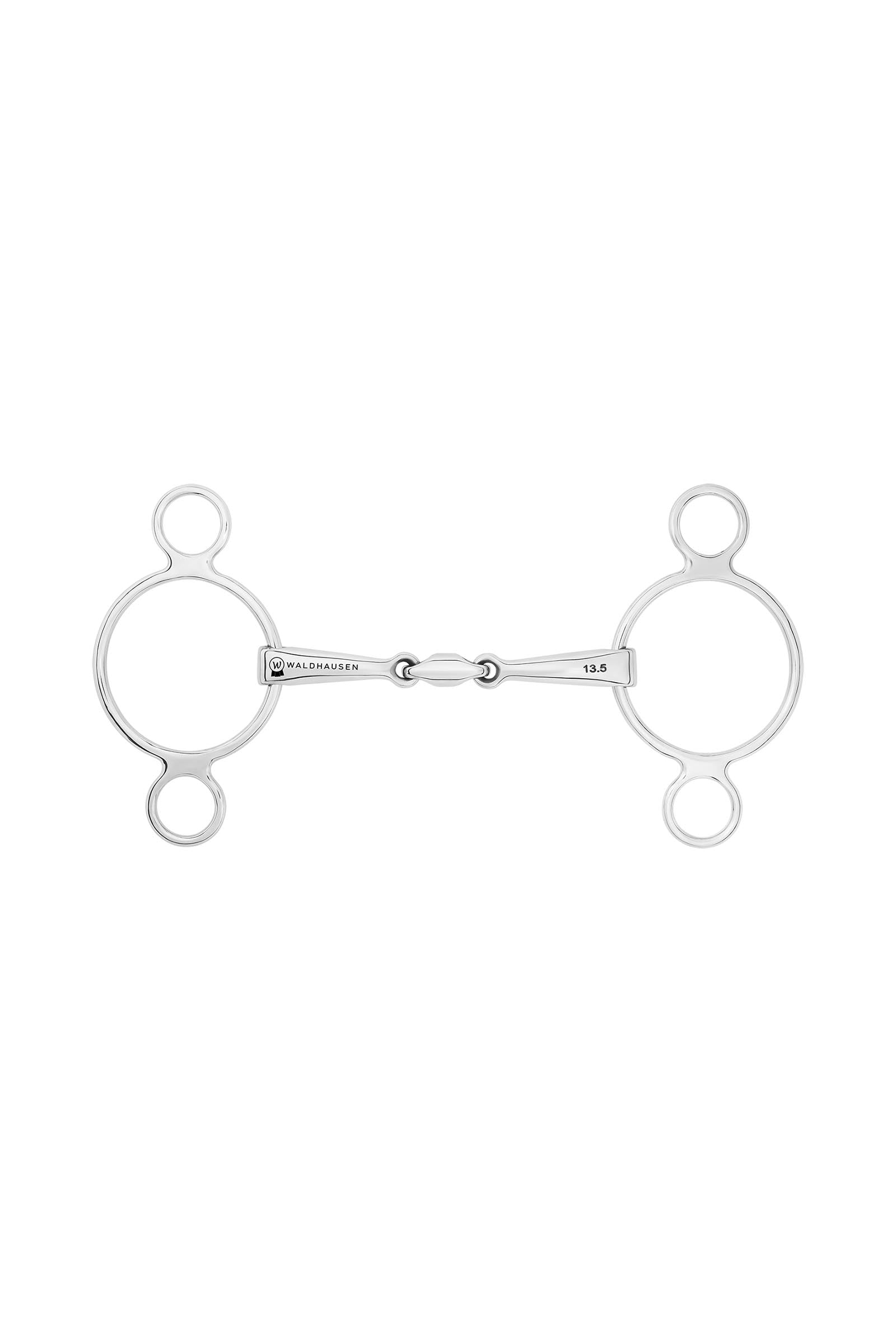 Waldhausen 3-ring Bit, Double Jt., Stainless St., 16 mm Horse Bits