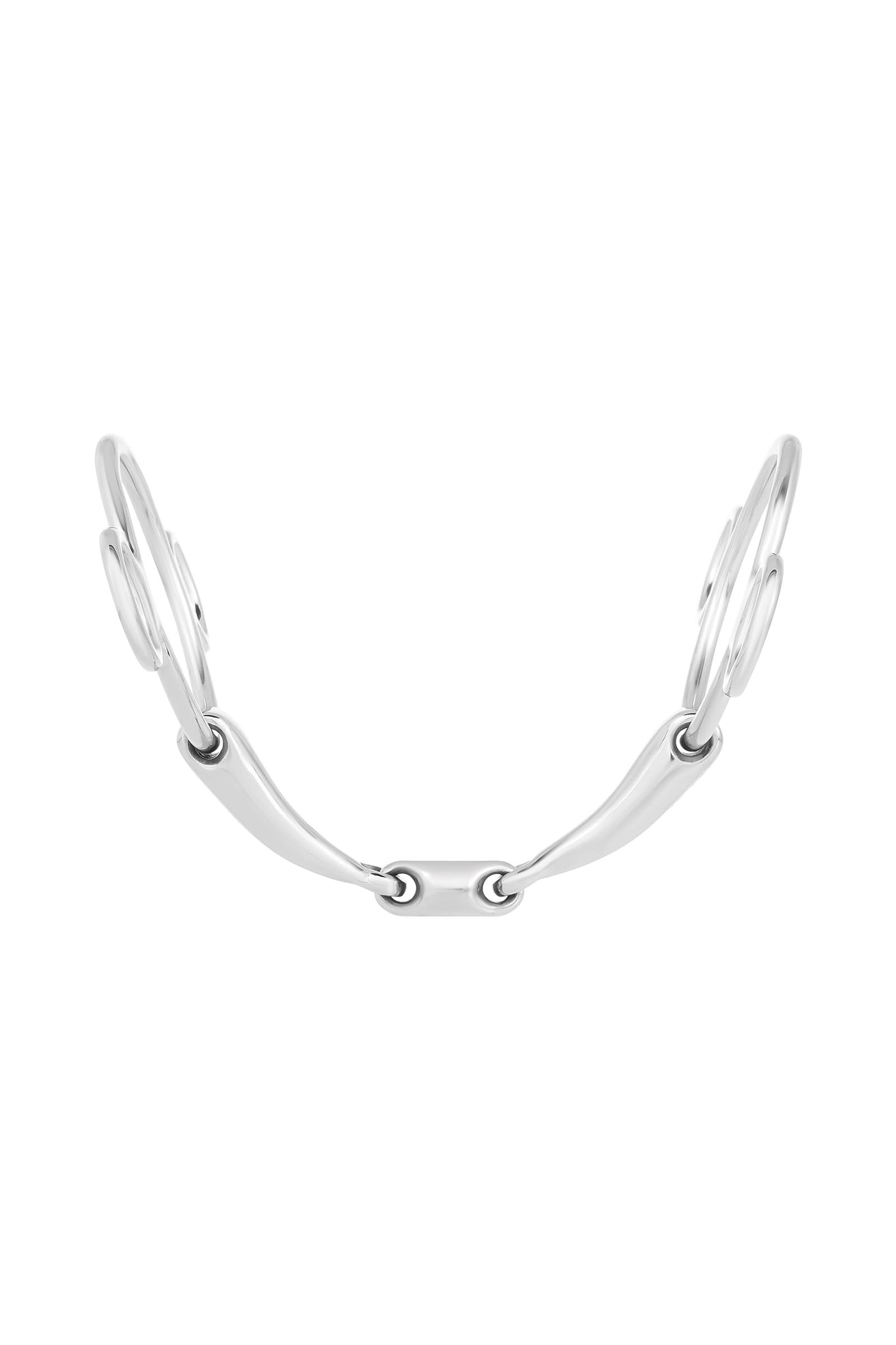 Waldhausen 3-ring Bit, Double Jt., Stainless St., 16 mm Horse Bits