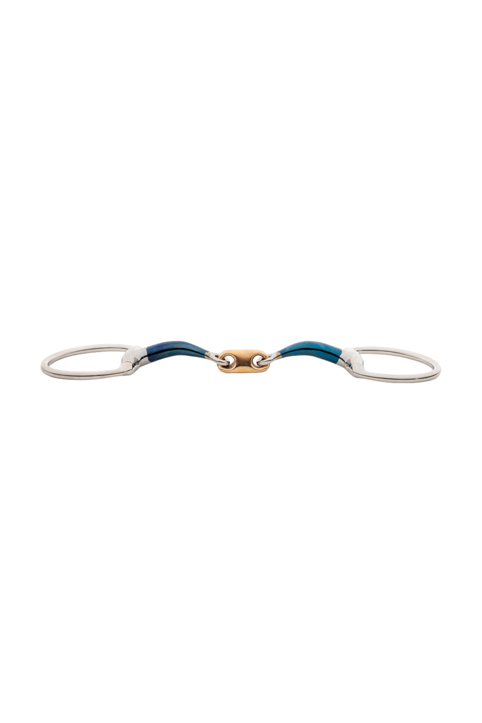Kavalkade Ergonomic Eggbutt Snaffle Bit Double Jointed, 14 mm Horse Bits