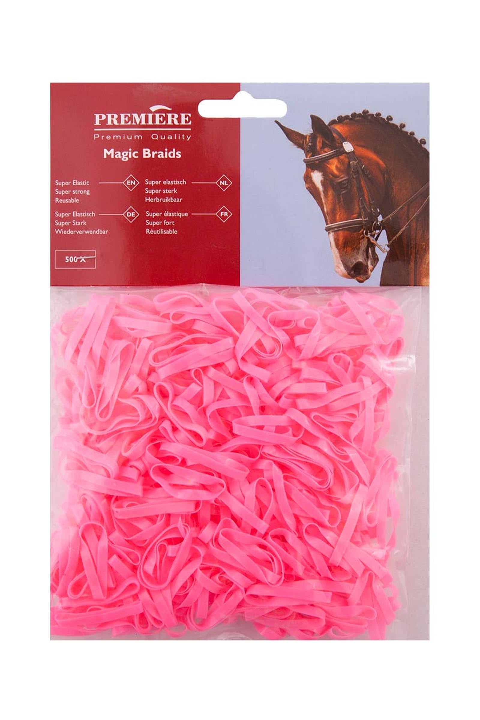 Premiere Magic Mane Plaiting Bands (500 pcs) Horse Grooming Tools