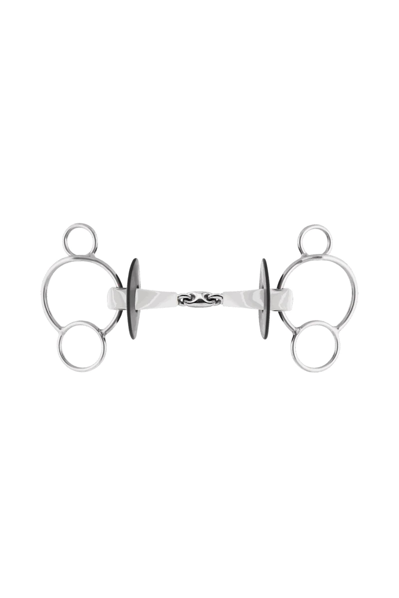 Sprenger Nathe 3-ring bit, dubbel gebroken, 20 mm, thermoplast Bitten