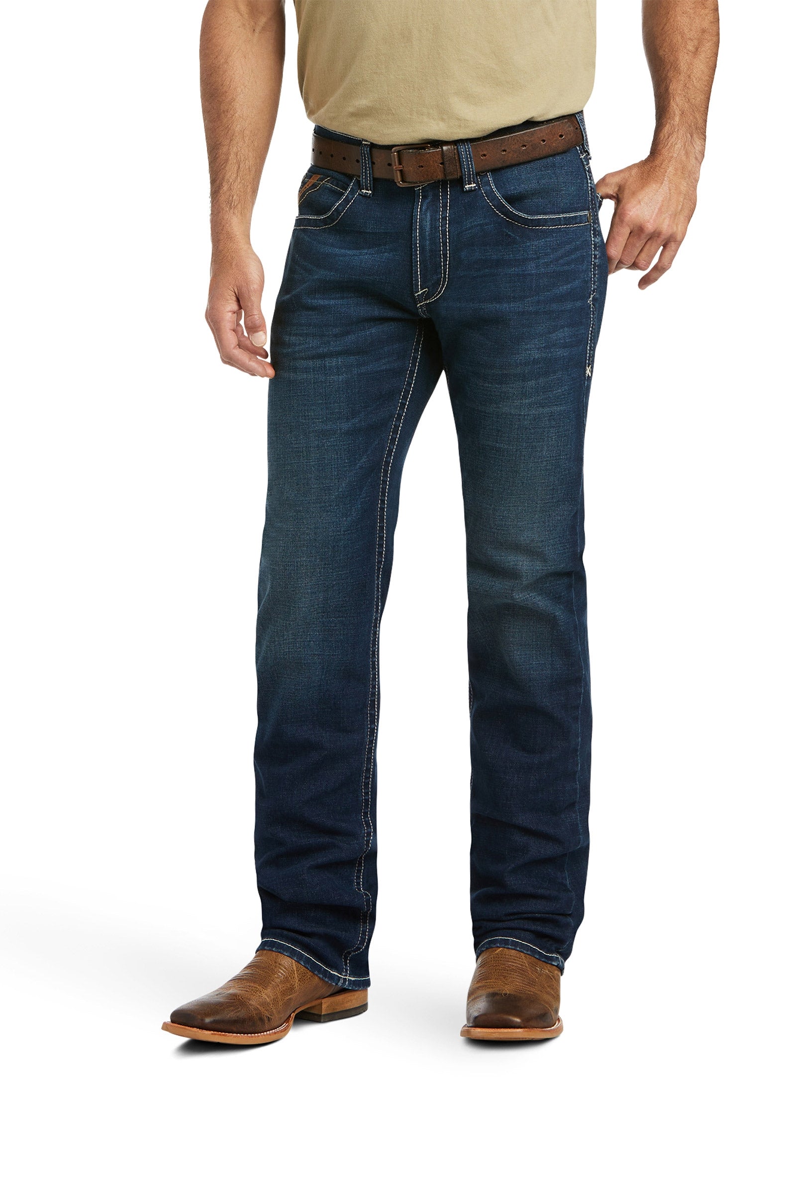 Ariat M5 Straight Stretch Remming Stackable Straight Leg Jeans Mens Riding Clothing
