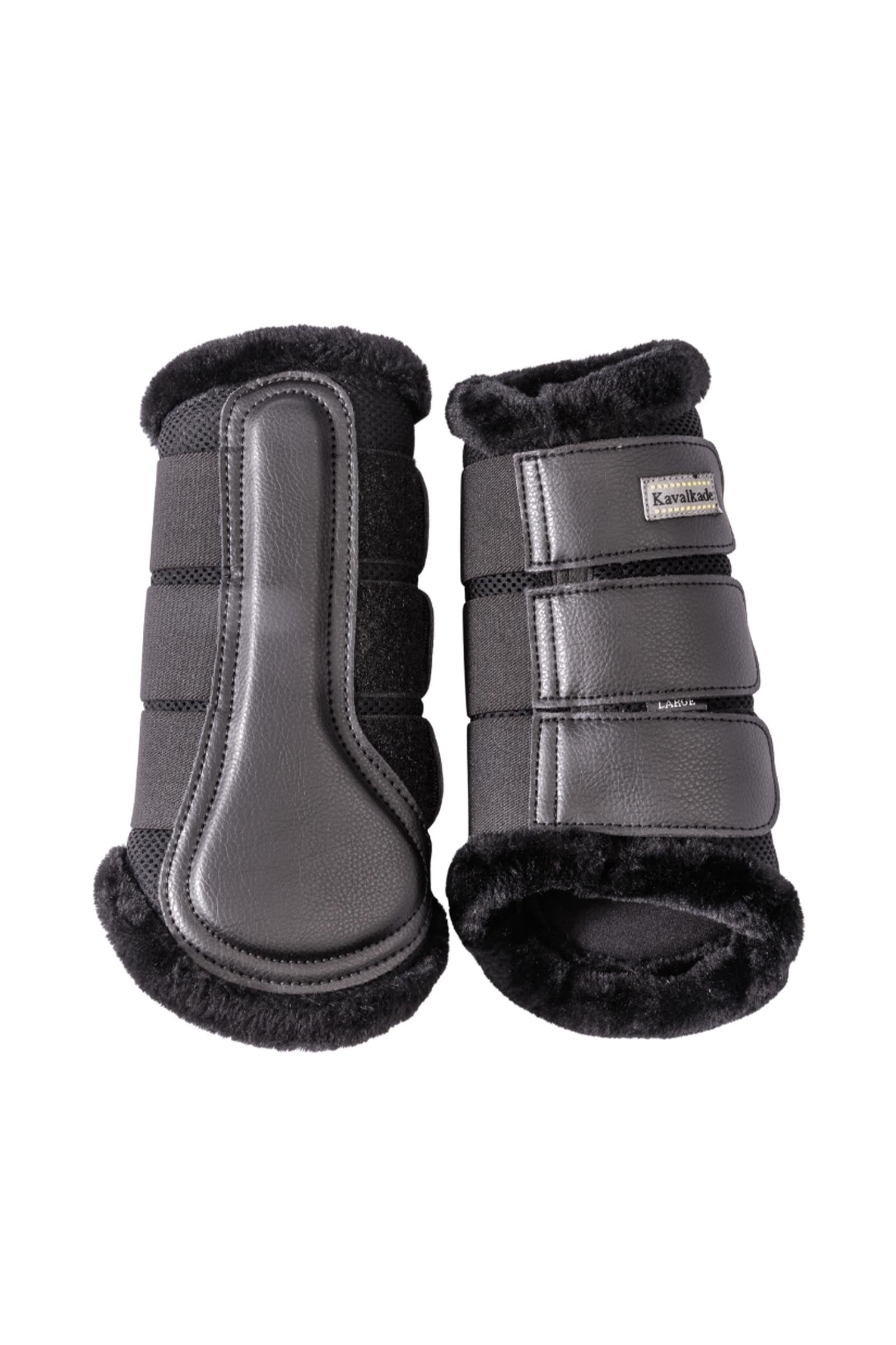 Kavalkade Anatomic Mesh beenbeschermers met imitatiebont Leg Protection & Hoof Protection for Horses