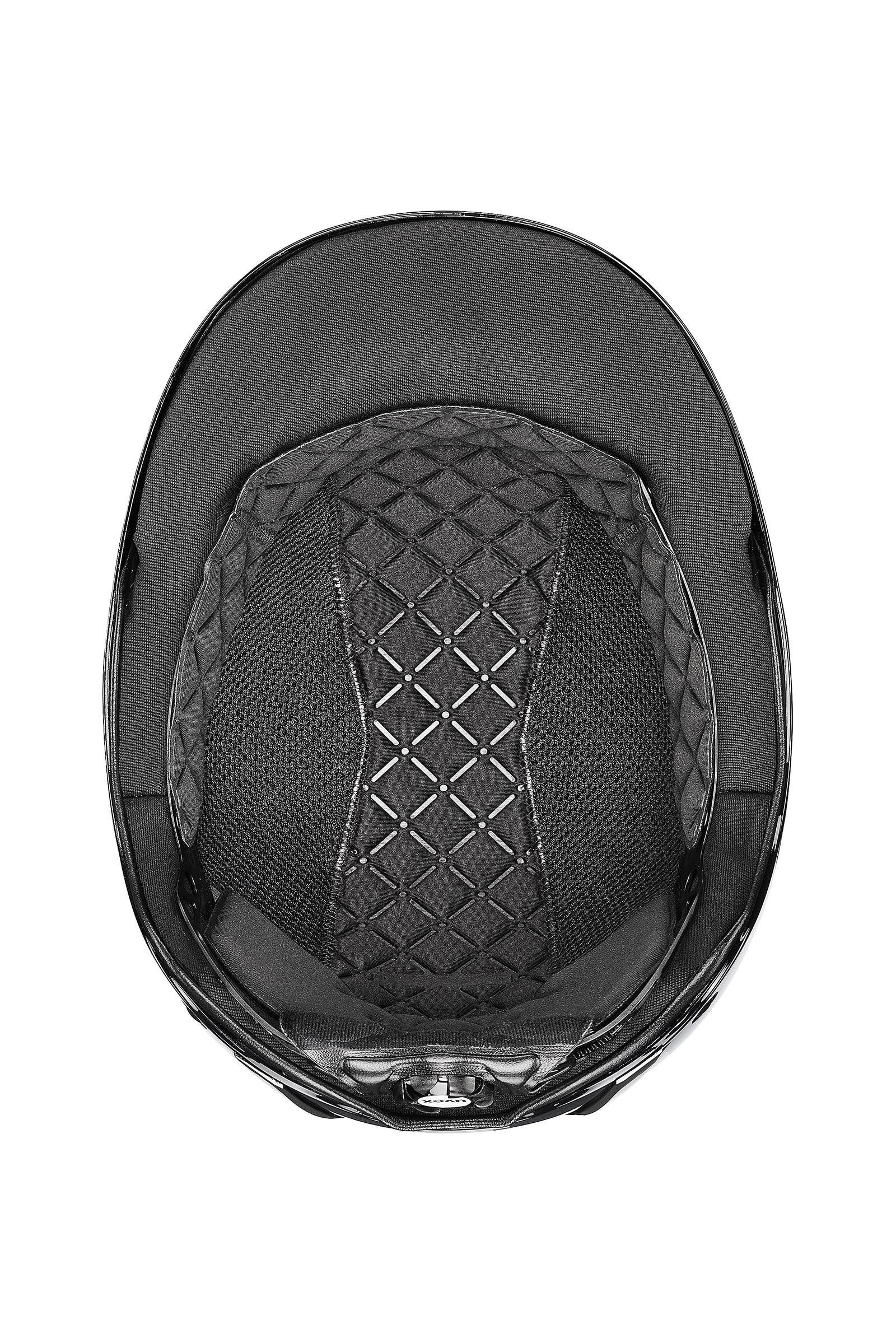 Uvex Exxeed Shiny Chrome Riding Helmet Safety Equipment