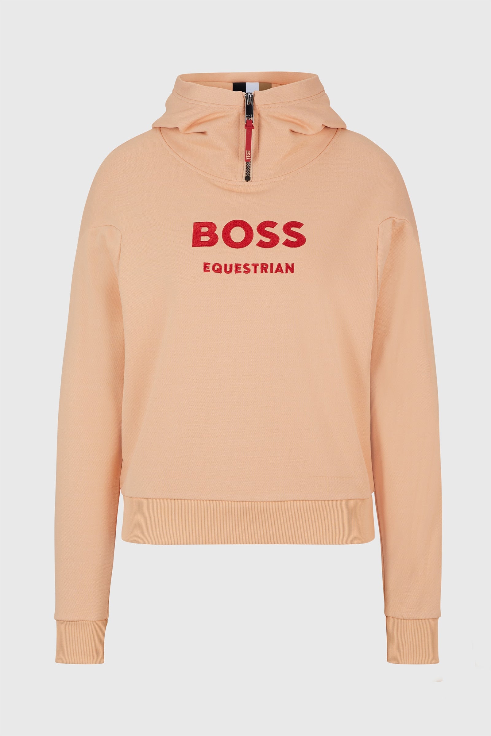 Boss Faye Logo Rits Hoodie Dames paardrijkleding