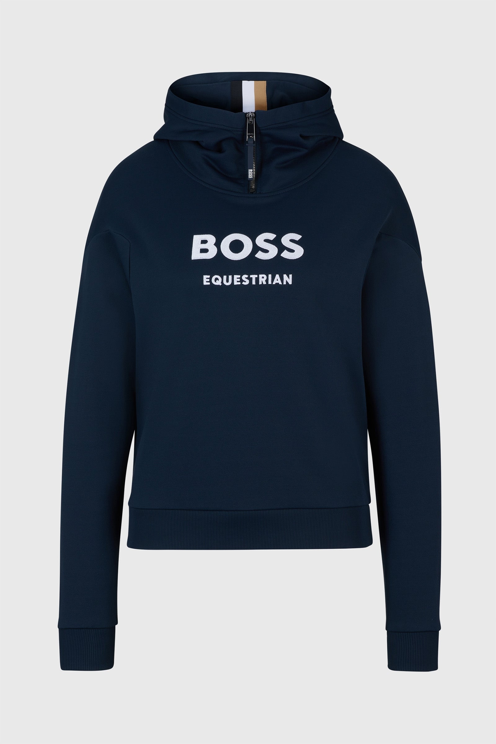 Boss Faye Logo Rits Hoodie Dames paardrijkleding