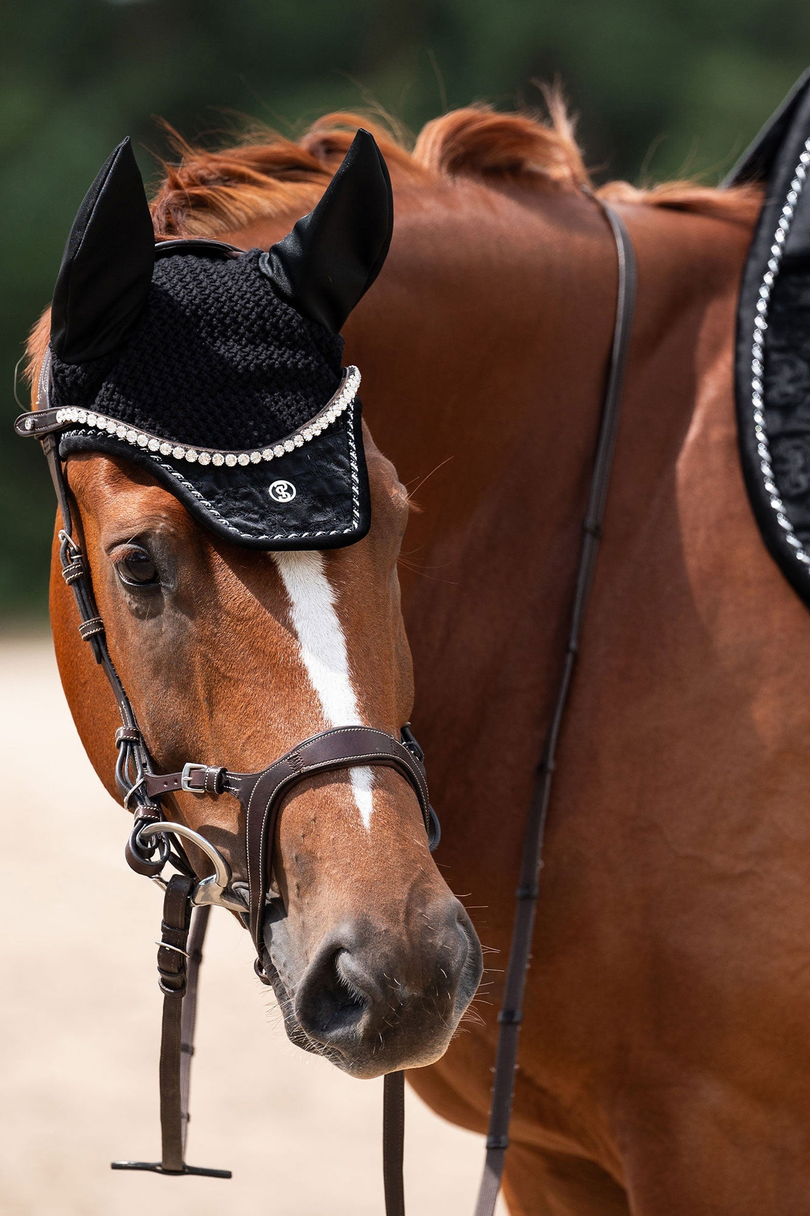 PS of Sweden Fly Hat Velvet Monogram Saddle Pads