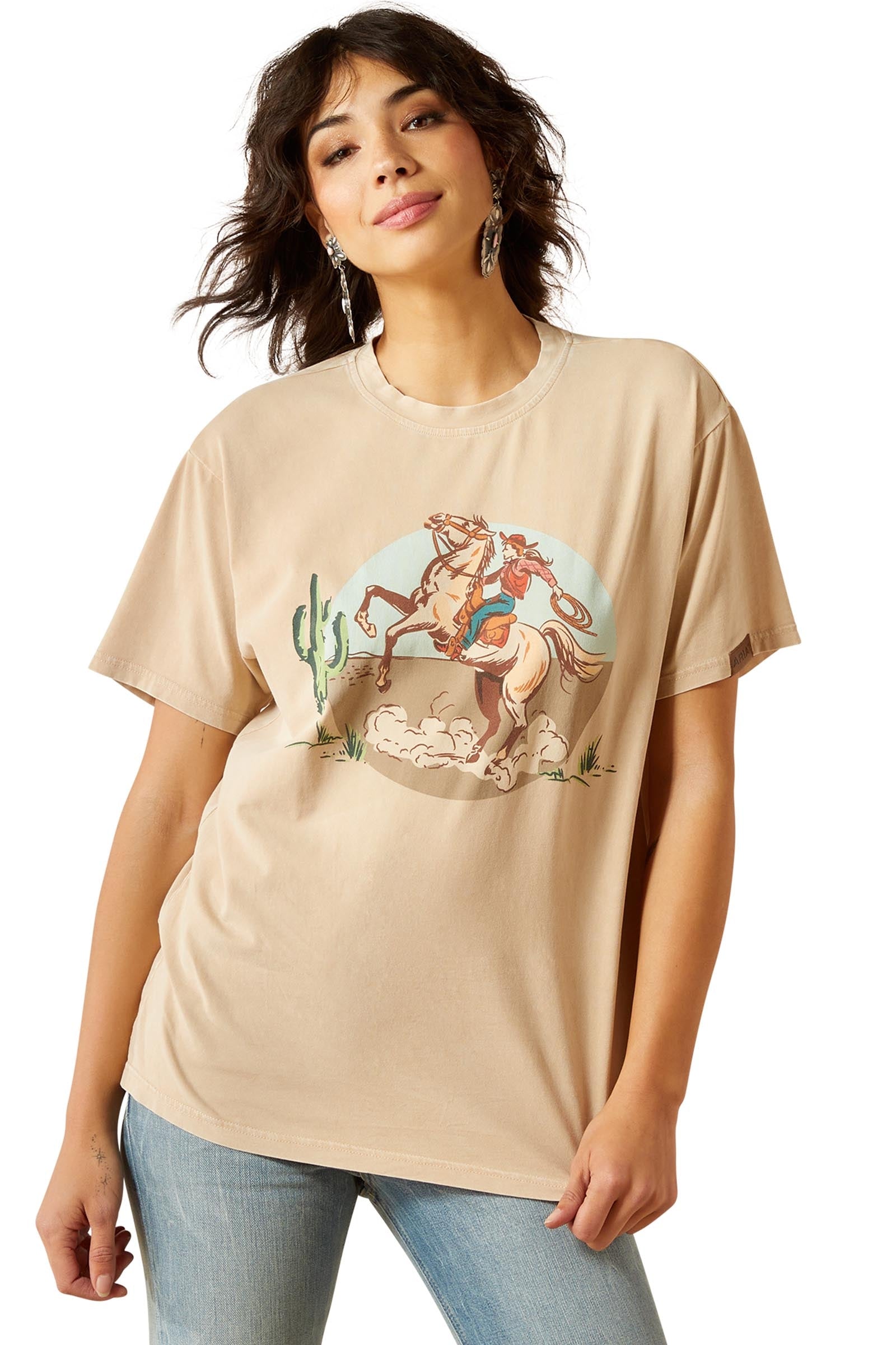 Ariat Ride On dames t-shirt Dames paardrijkleding