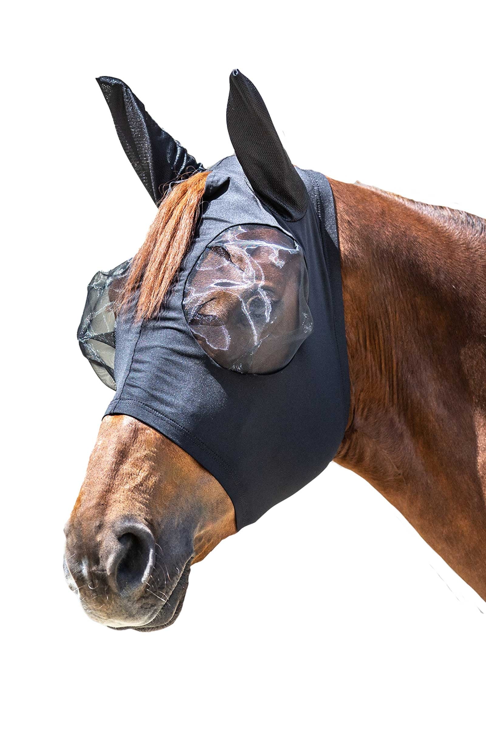 Waldhausen Puck Fly Mask With Zip Antifly Protection for Horses