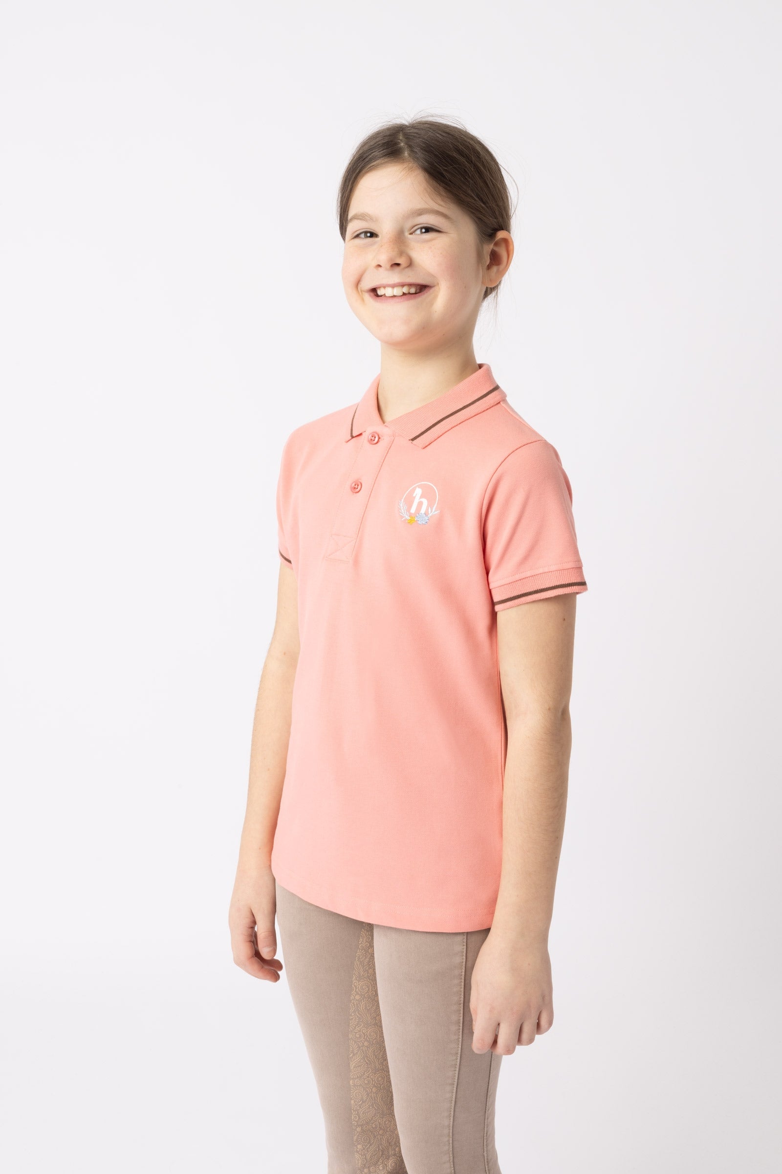 Horze Sohra functioneel poloshirt, kids Kinder paardrijkleding