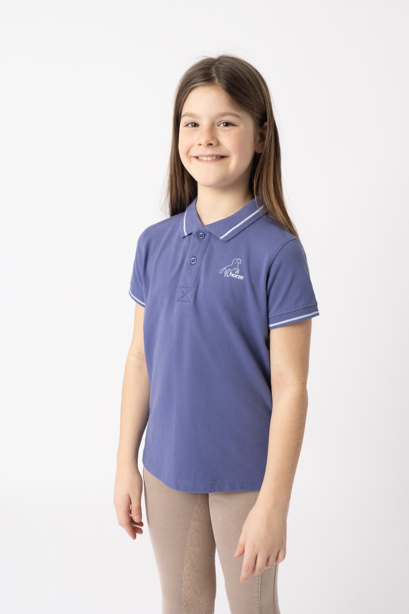 Horze Sohra functioneel poloshirt, kids Kinder paardrijkleding