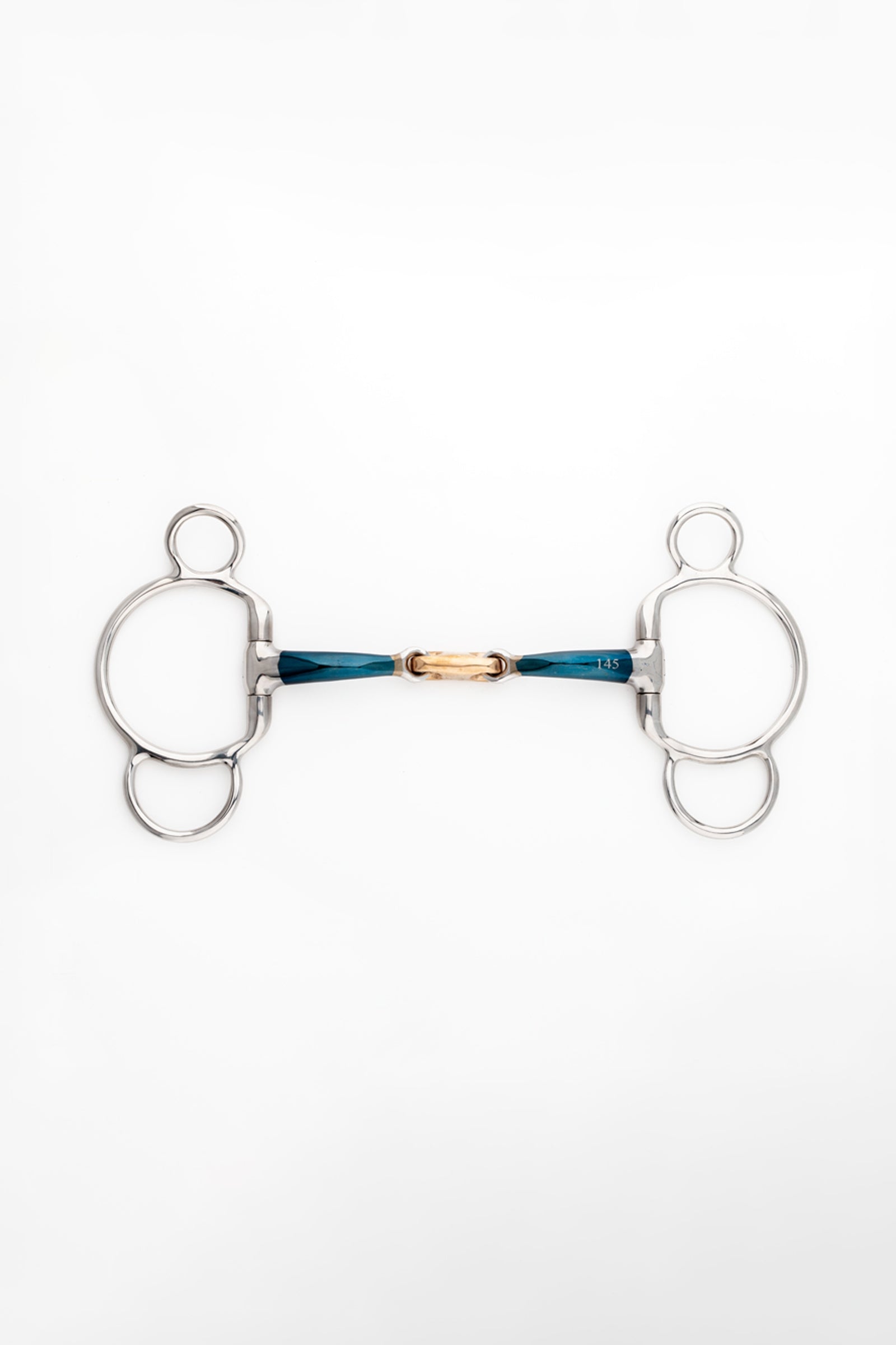 Kavalkade ergonomisch 3-ringenbit, dubbelgebroken, 14 mm Bitten