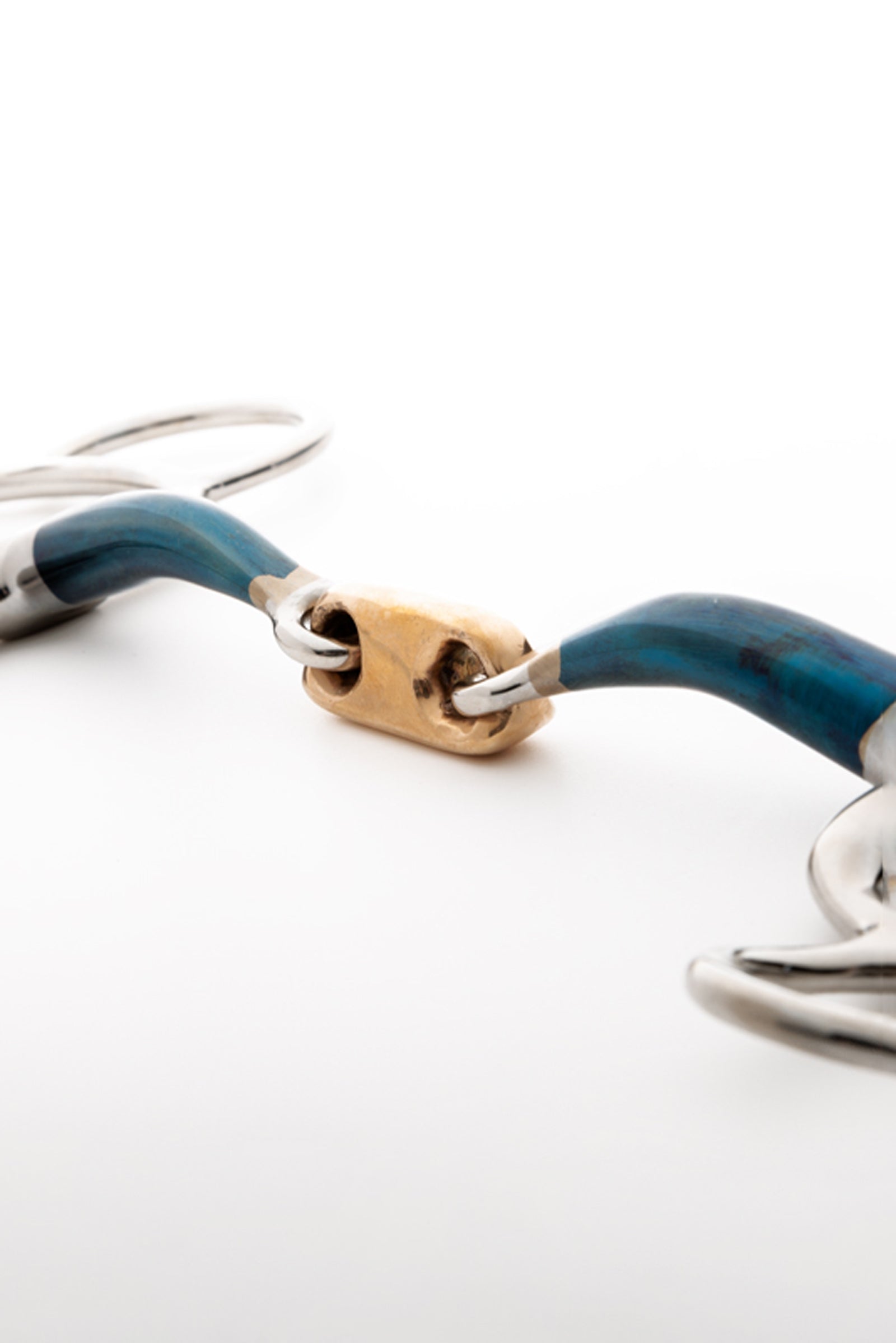 Kavalkade Ergonomic 3-Ring Bit Double Jointed, 14 mm Horse Bits