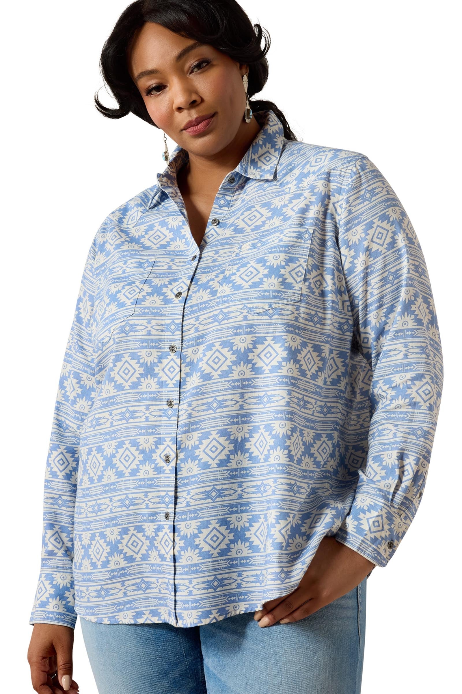 Ariat Billie Jean dames blouse met lange mouwen Dames paardrijkleding