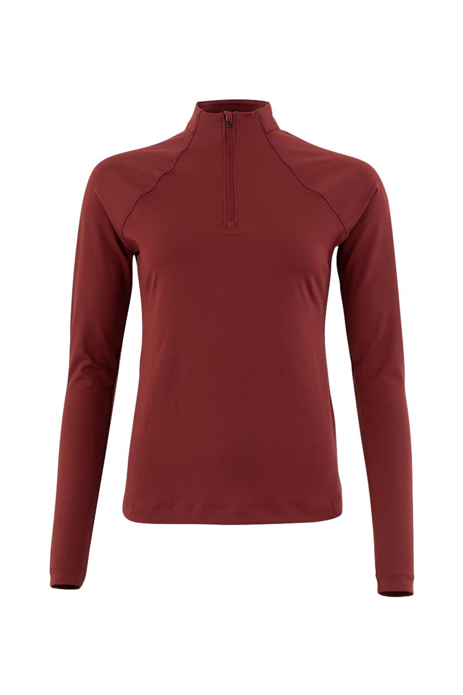 BR CLX dames shirt met lange mouwen en rits Dames paardrijkleding