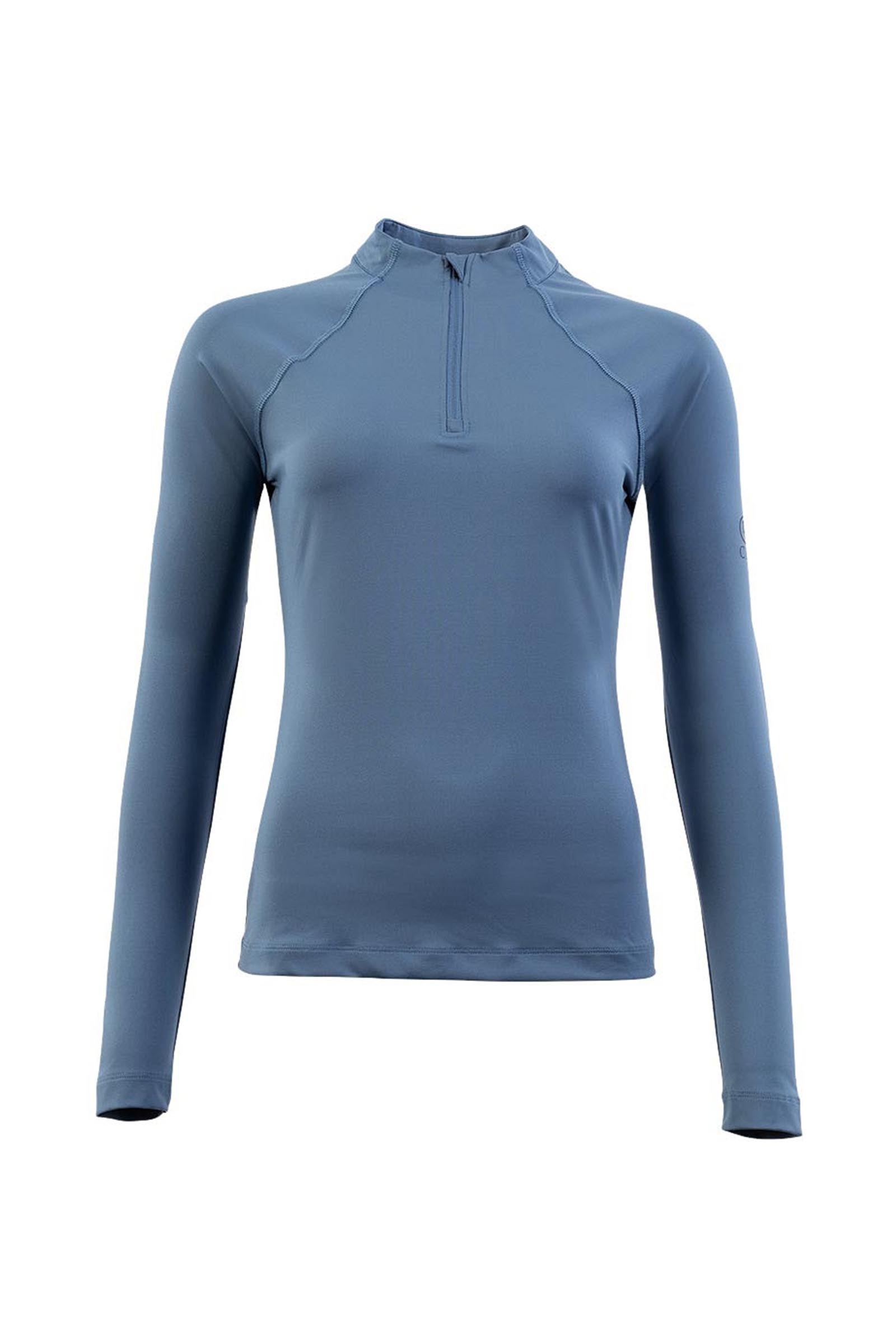 BR CLX dames shirt met lange mouwen en rits Dames paardrijkleding