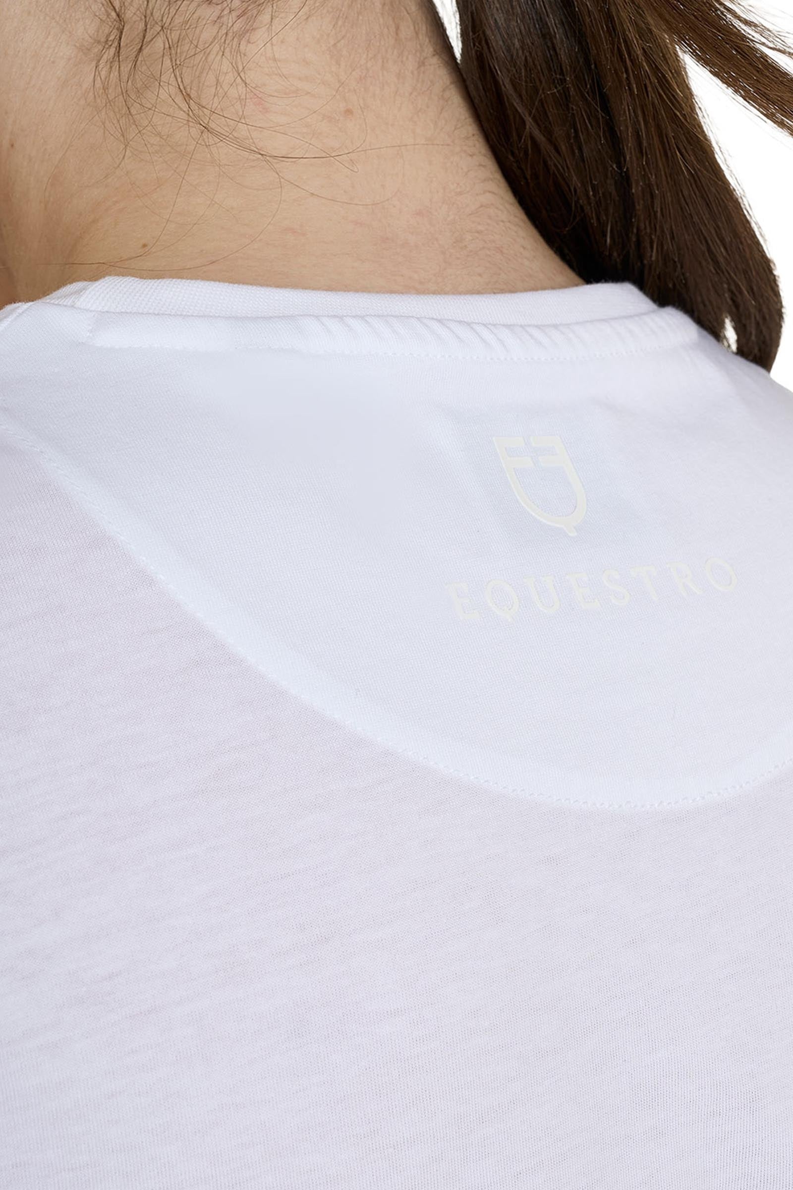 Equestro SS2026 Women's Glossy Logo Cotton T-Shirt Women’s Riding Clothing