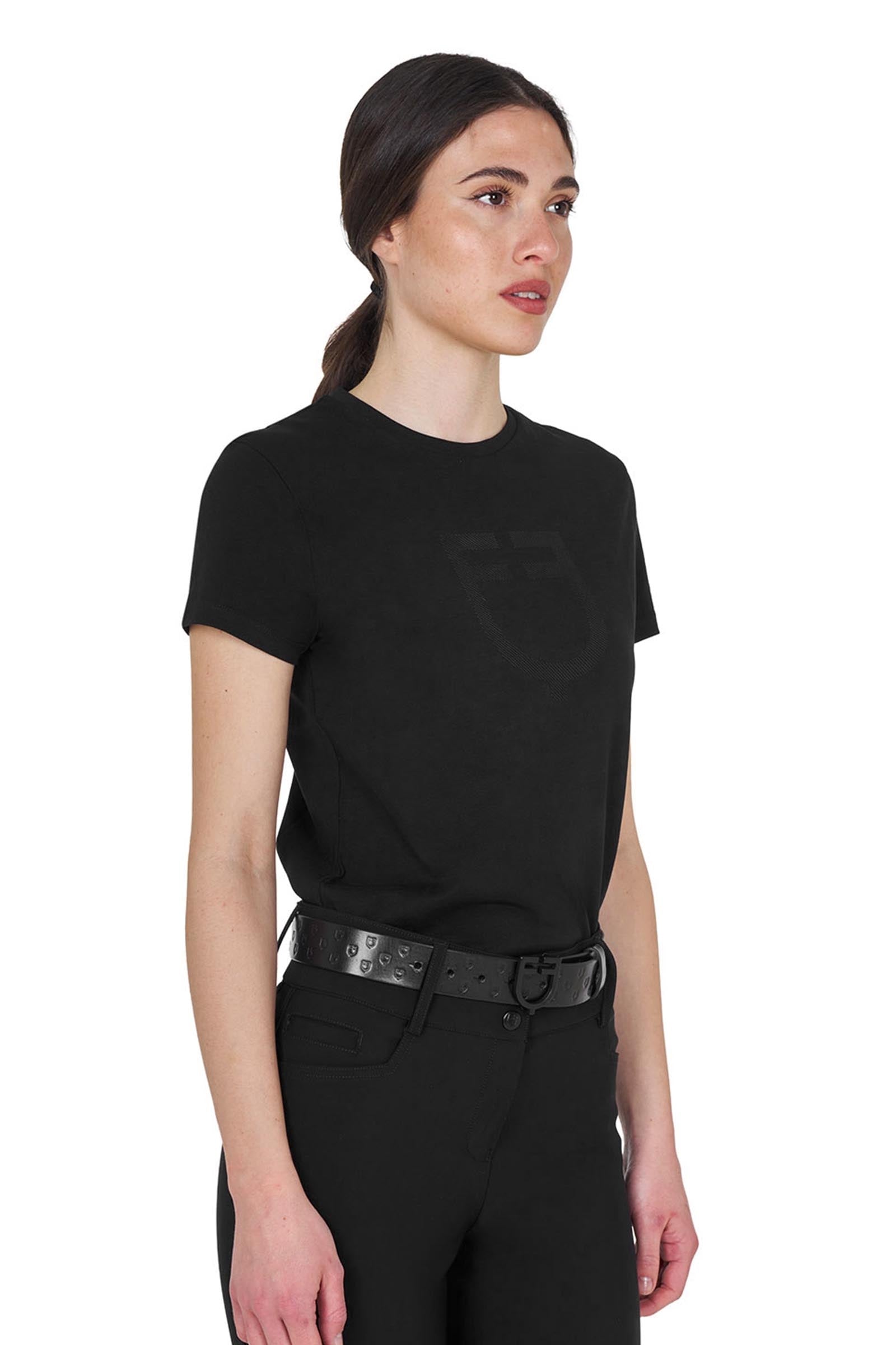 Equestro SS2026 Women's Glossy Logo Cotton T-Shirt Women’s Riding Clothing