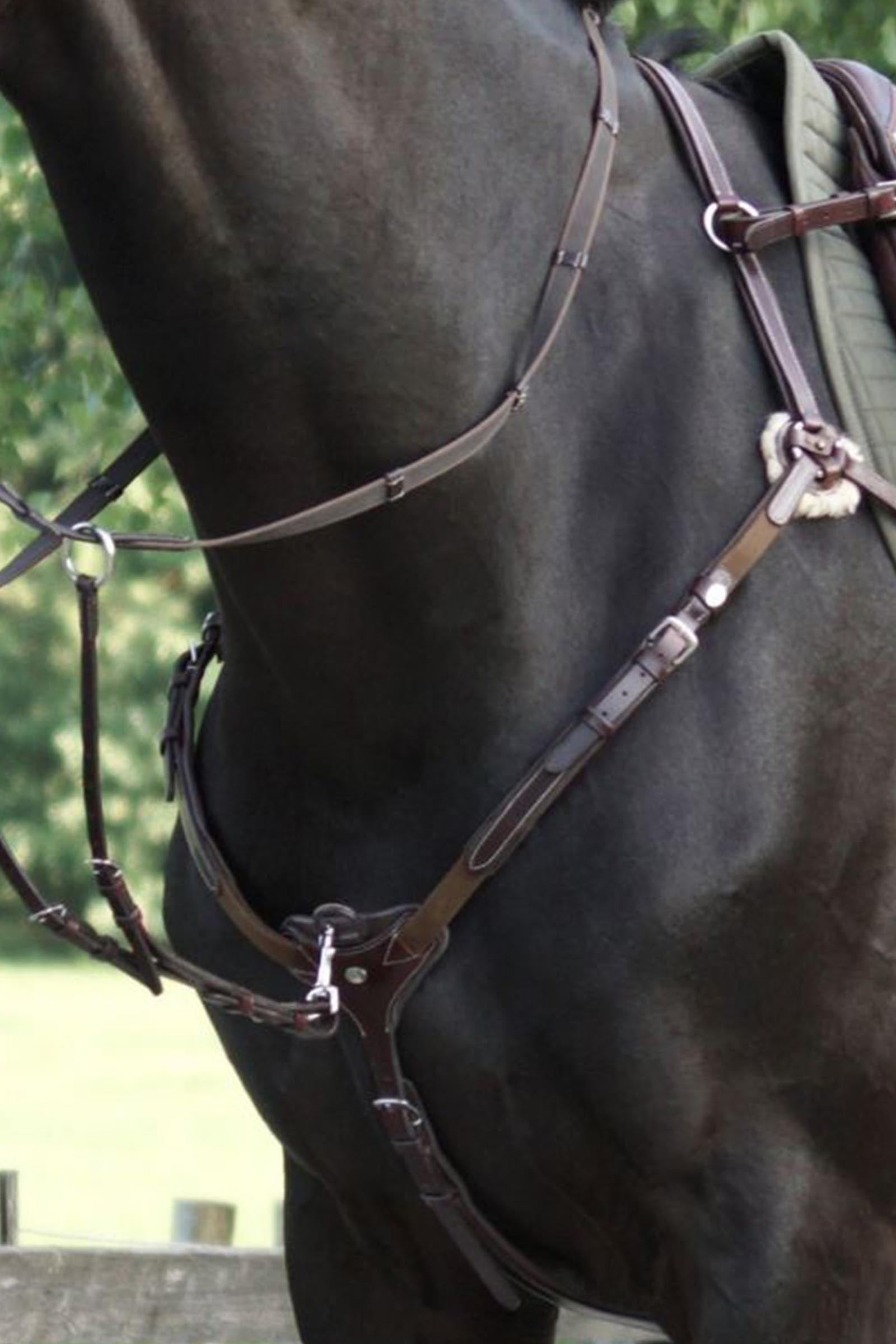 Kavalkade Bianca 5-Pt. Breastplate With Elastic Bridles & Reins