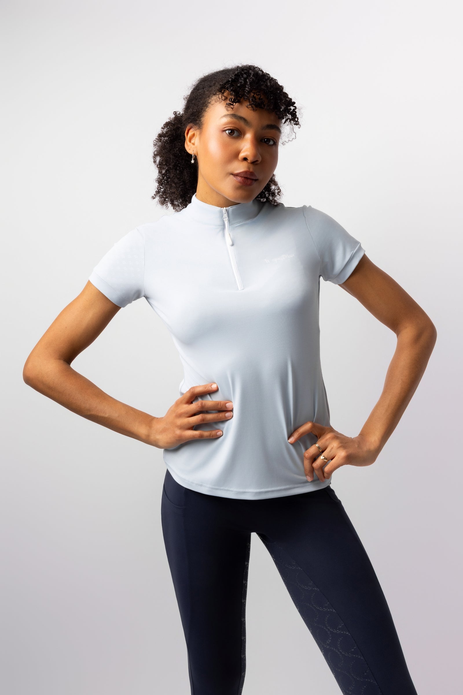 Horze Joie dames trainingsshirt met korte mouwen Dames paardrijkleding